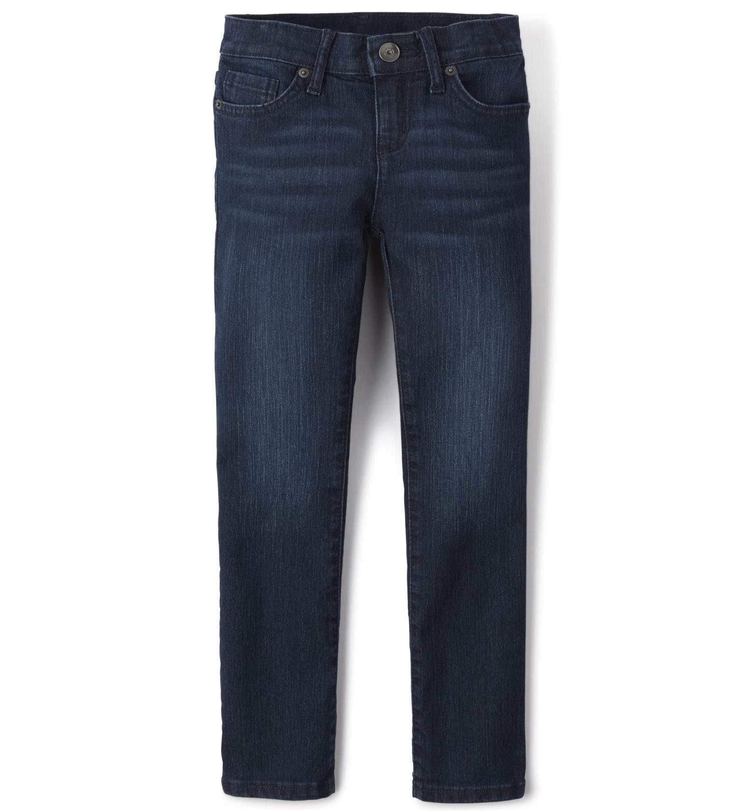 Children's Place Boys Stretch Straight Jeans 6X-7 Plus - Dark Destroyed Nit Wash - Buy Online on SooperMarket.com