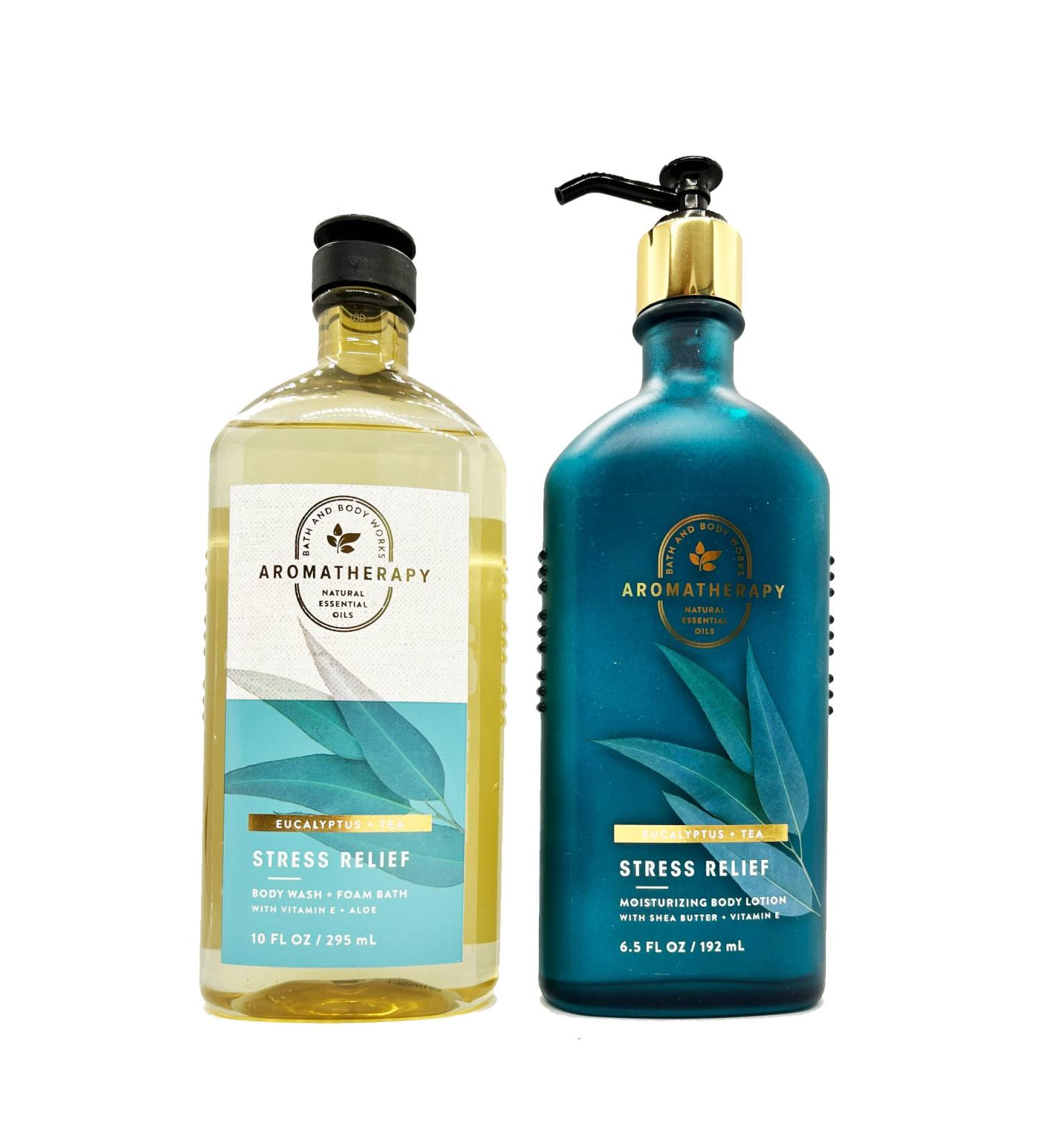 Bath & Body Works Aromatherapy Stress Relief Eucalyptus Tea Body Care Set - Pack of 2 - Buy Online on SooperMarket.com