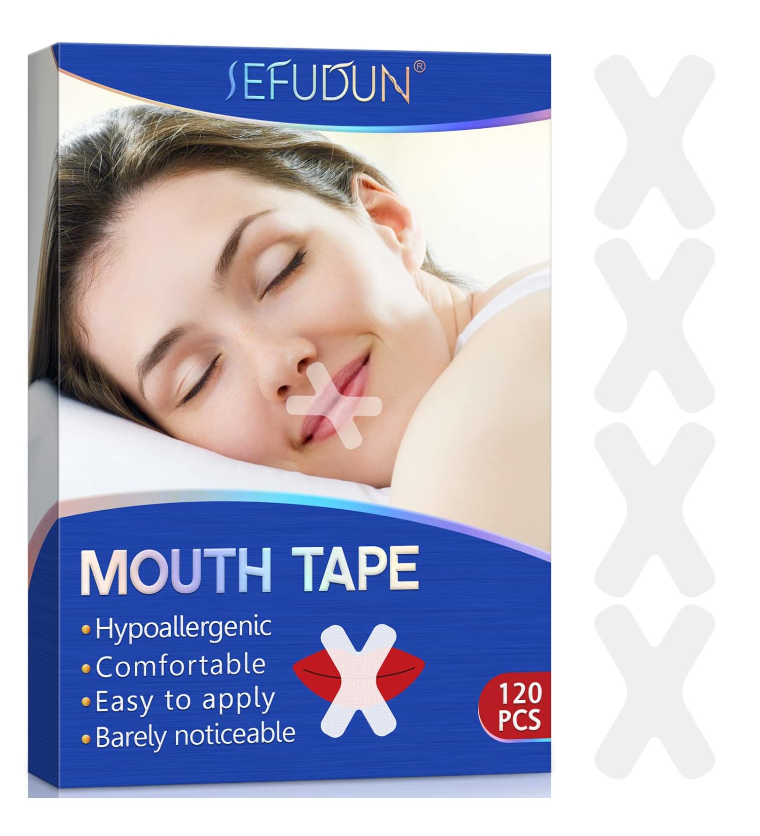 Mouth Tape for Sleeping - 120 Pcs Breath Strips for Mouth Breathers, Snoring Reduction, and Sleep Apnea - Buy Online on SooperMarket.com