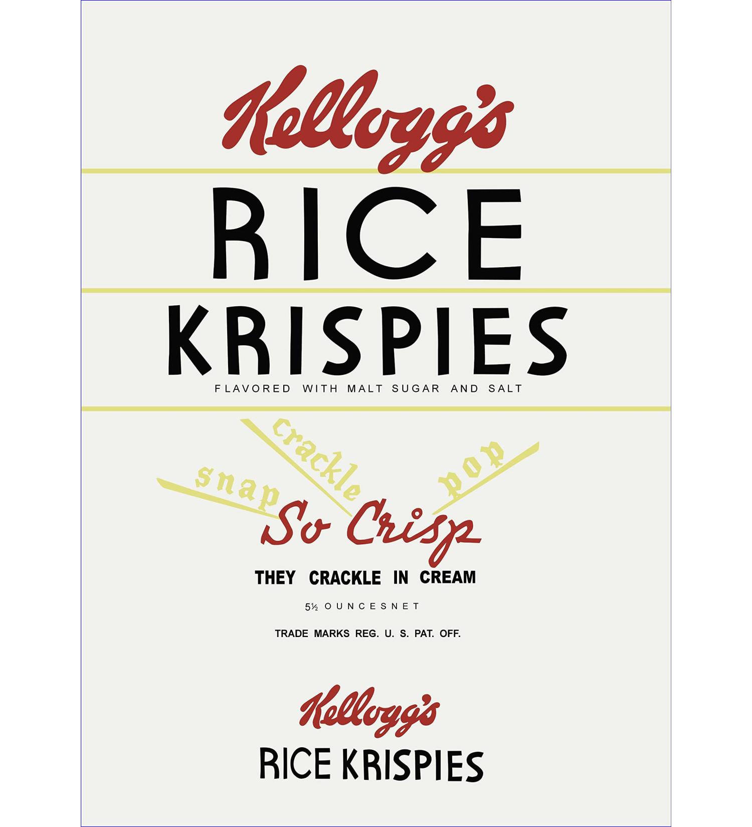 Dexam Vintage Kelloggs Rice Crispies Tea Towel