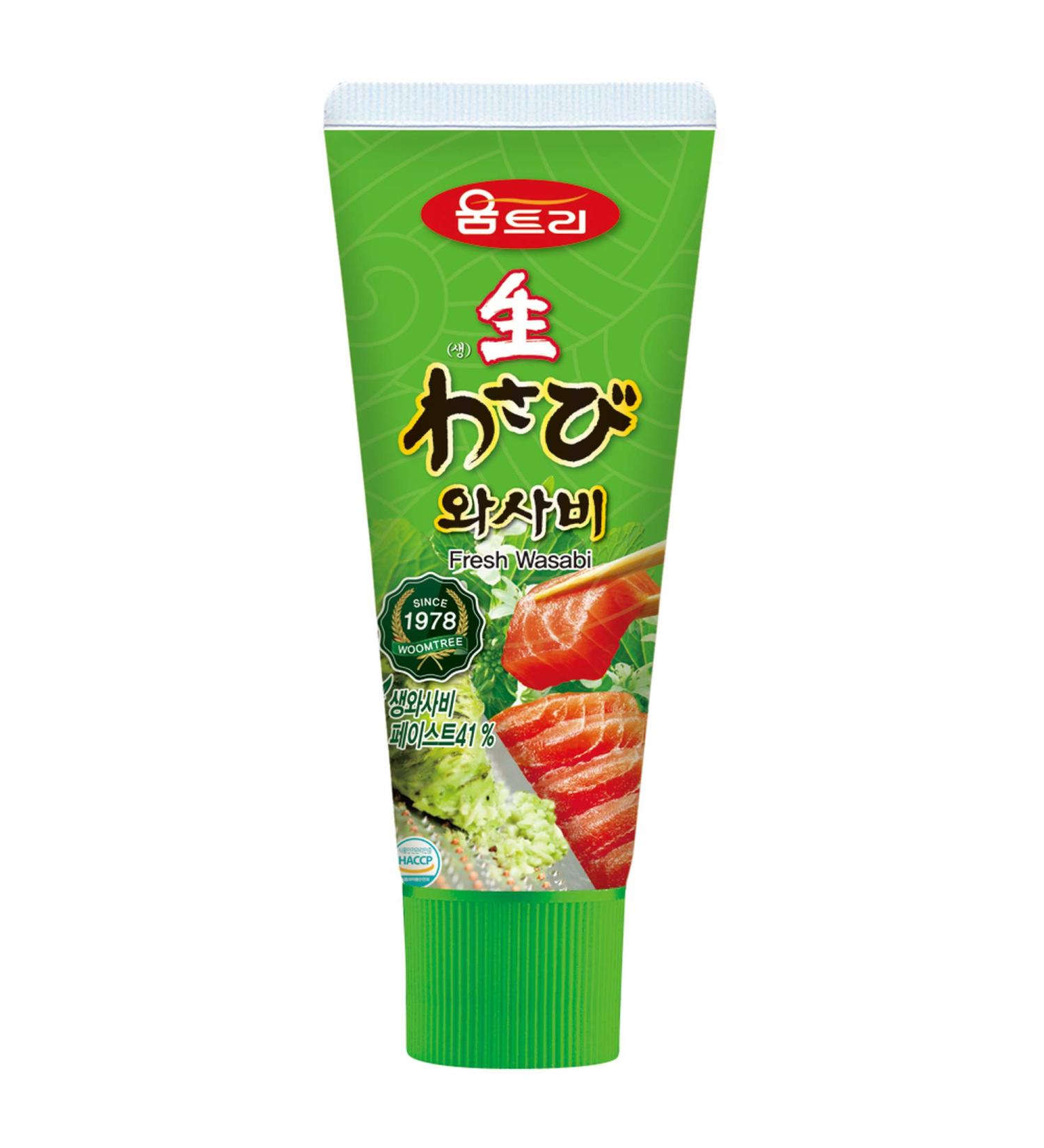 Woomtree Fresh Wasabi Paste 4.2 oz Tube - Authentic Korean Food - Buy Online on SooperMarket.com