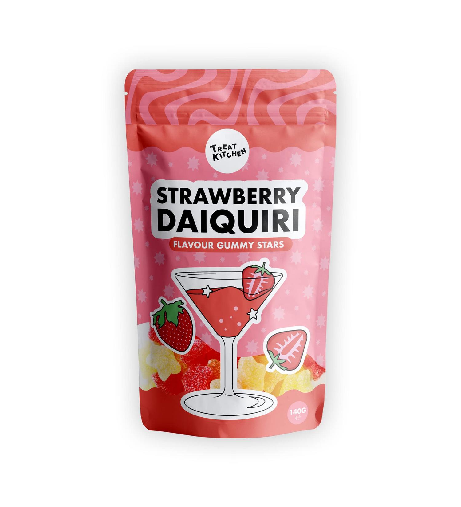 Strawberry Daiquiri Cocktail Flavour Jelly Sweets - Gourmet Treat Kitchen 140g Pouch - Buy Online on SooperMarket.com