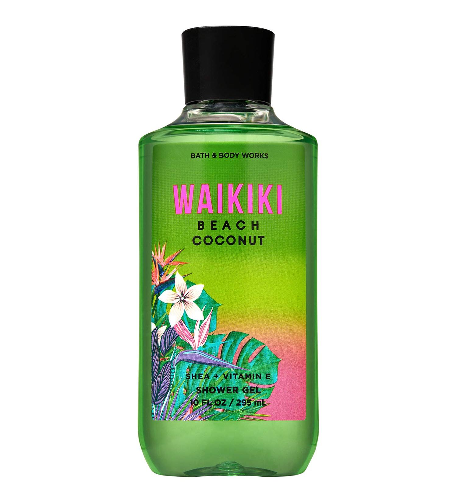 Bath and Body Works WAIKIKI - BEACH COCONUT Shower Gel 10 Fluid Ounce (2020 Edition)
