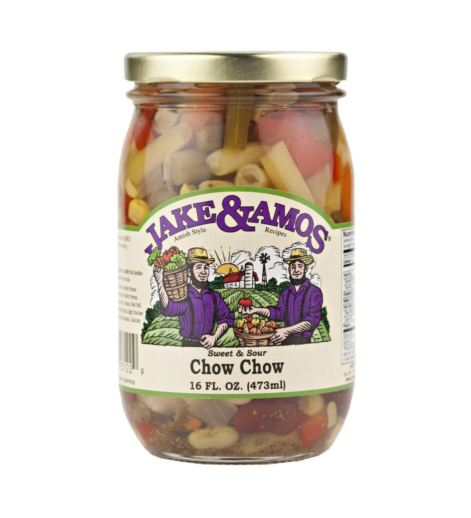 Jake & Amos Chow Chow - 2 x 16 oz Jars | Traditional Amish Recipe - Buy Online on SooperMarket.com