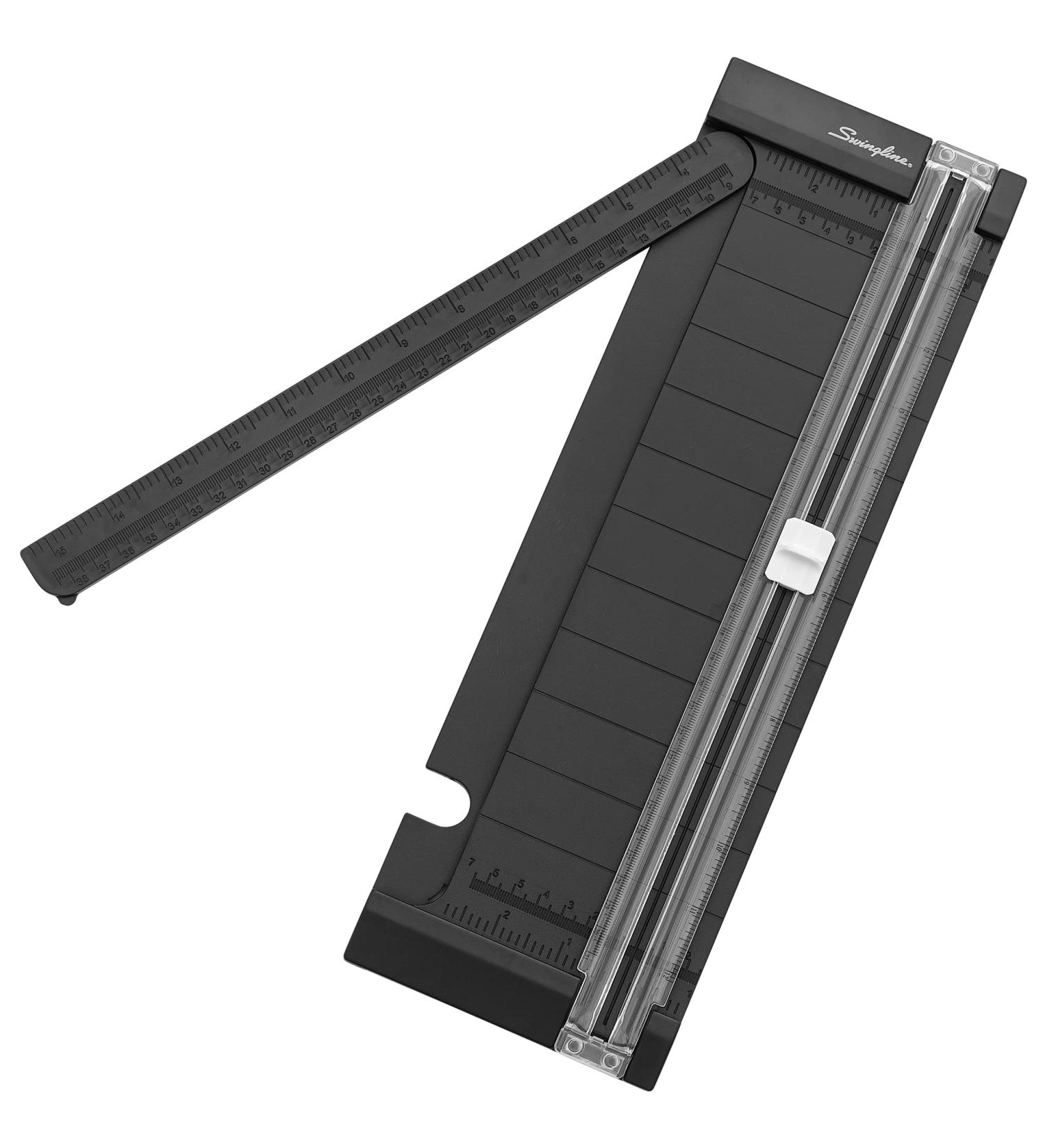 Swingline 12 Inch Titanium Paper Cutter for Scrapbooking - Manual Trimmer with Security Safeguard & Side Ruler - Portable Straight Edge Cutter for Crafts, Photos & Cards - Buy Online on SooperMarket.com