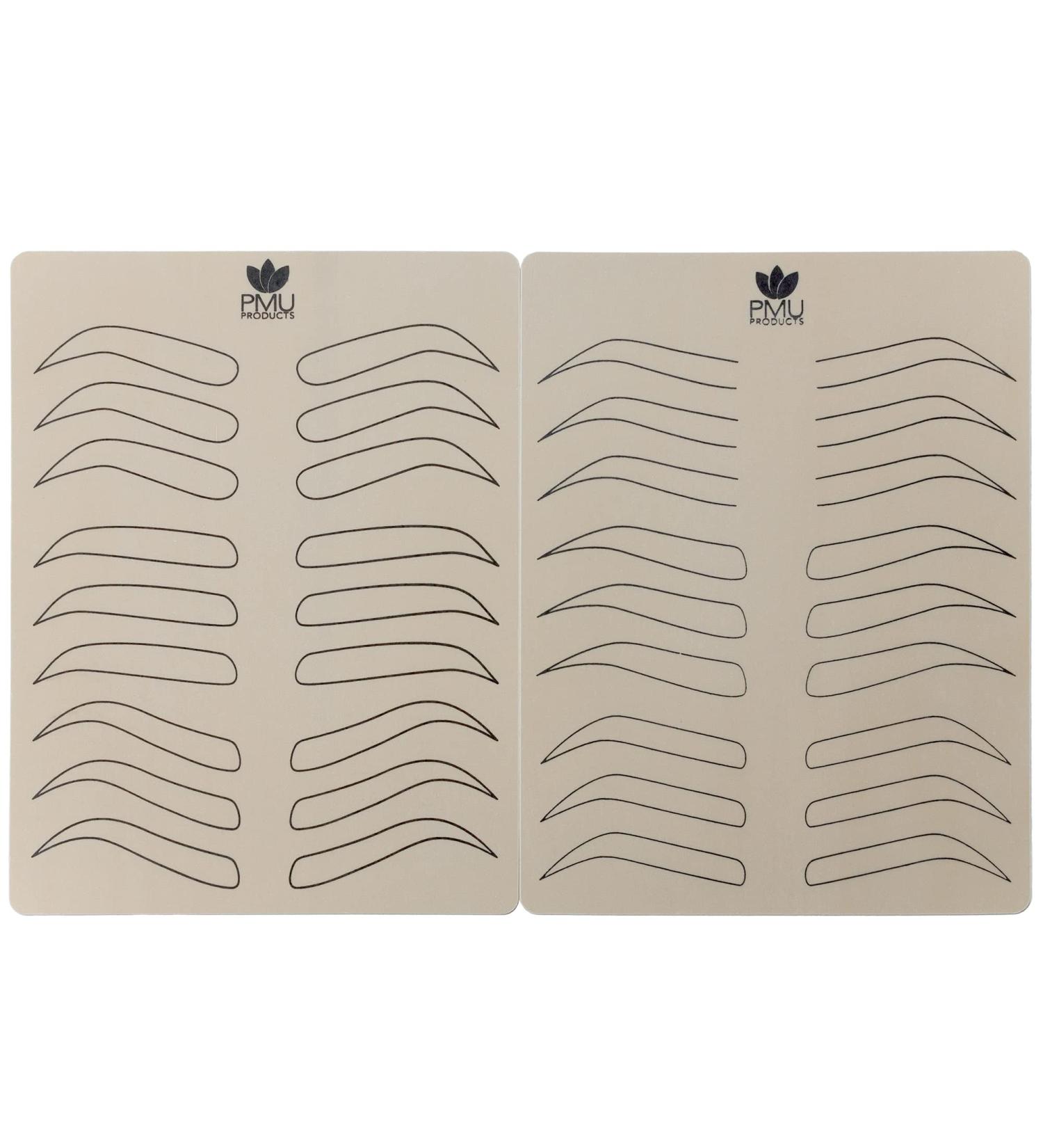 Microblading Skins - Contempo Pack - Practice Skin with 6 Eyebrow Shapes | PMU Products - Buy Online on SooperMarket.com