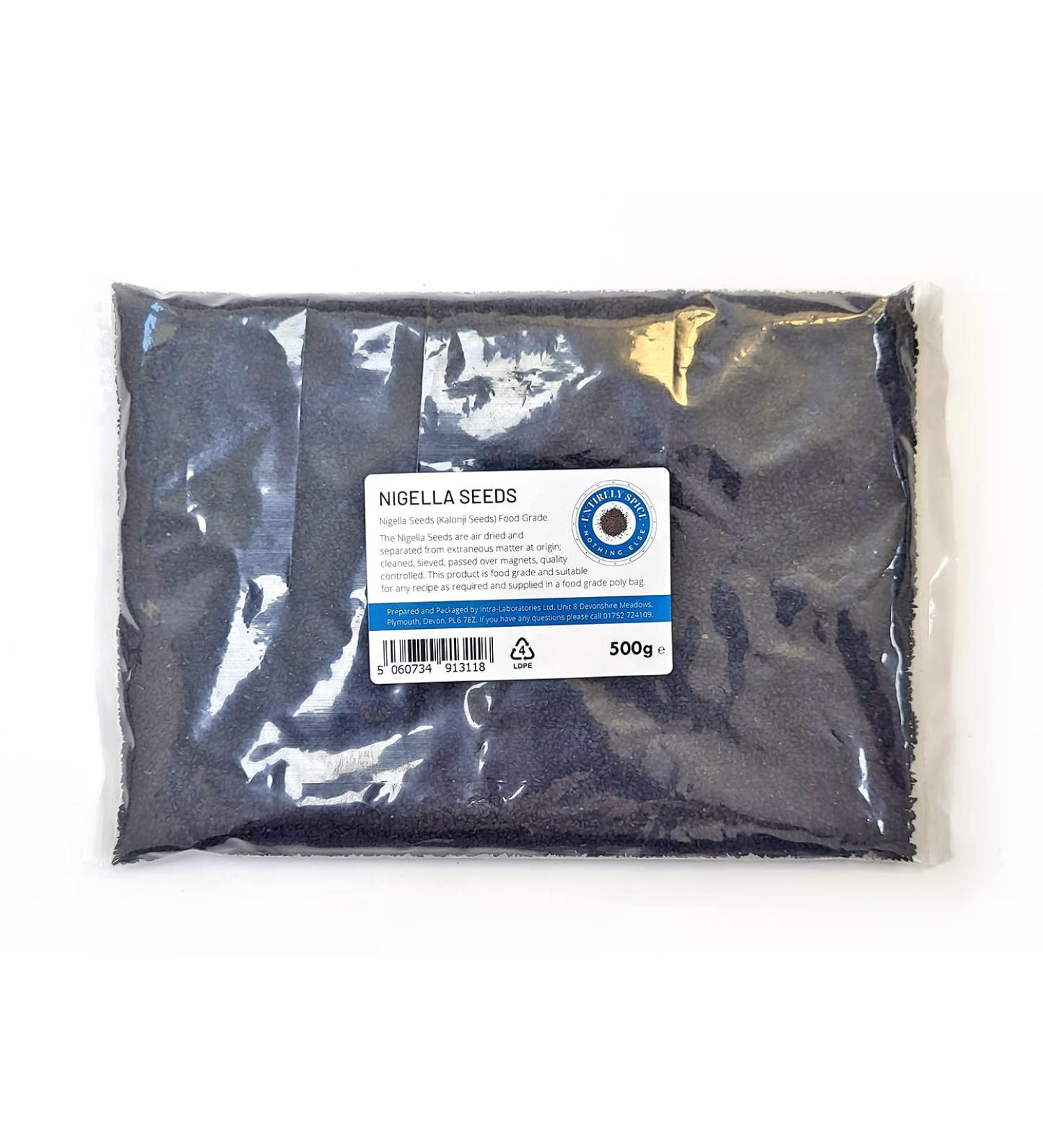 Entirely Ingredients Nigella Seeds 500g - Selected for the Premium Quality - Food Grade - Buy Online on SooperMarket.com