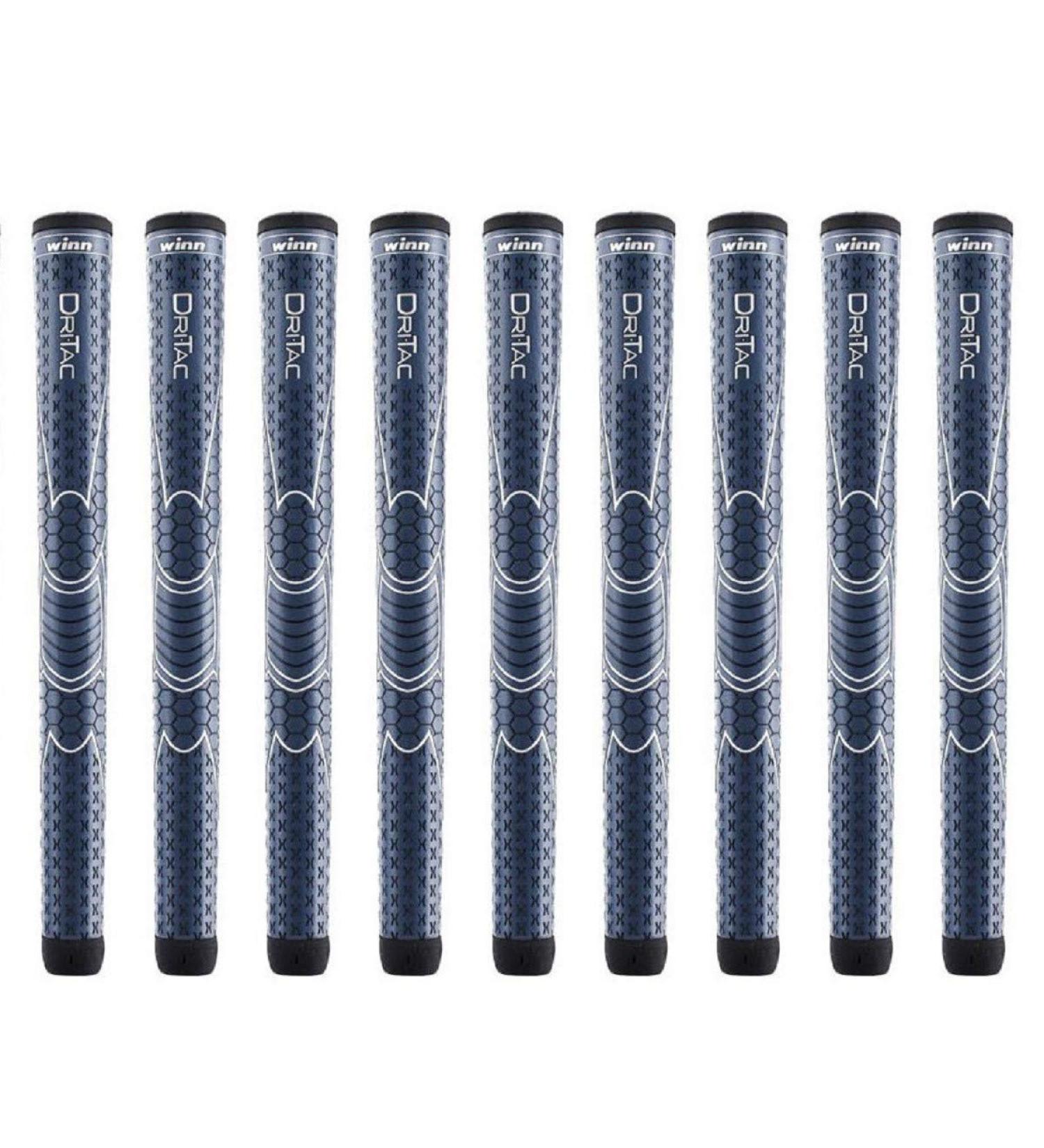Winn Dri-Tac 9 Piece Golf Grip Bundle - Standard Size in Navy Blue - Buy Online on SooperMarket.com