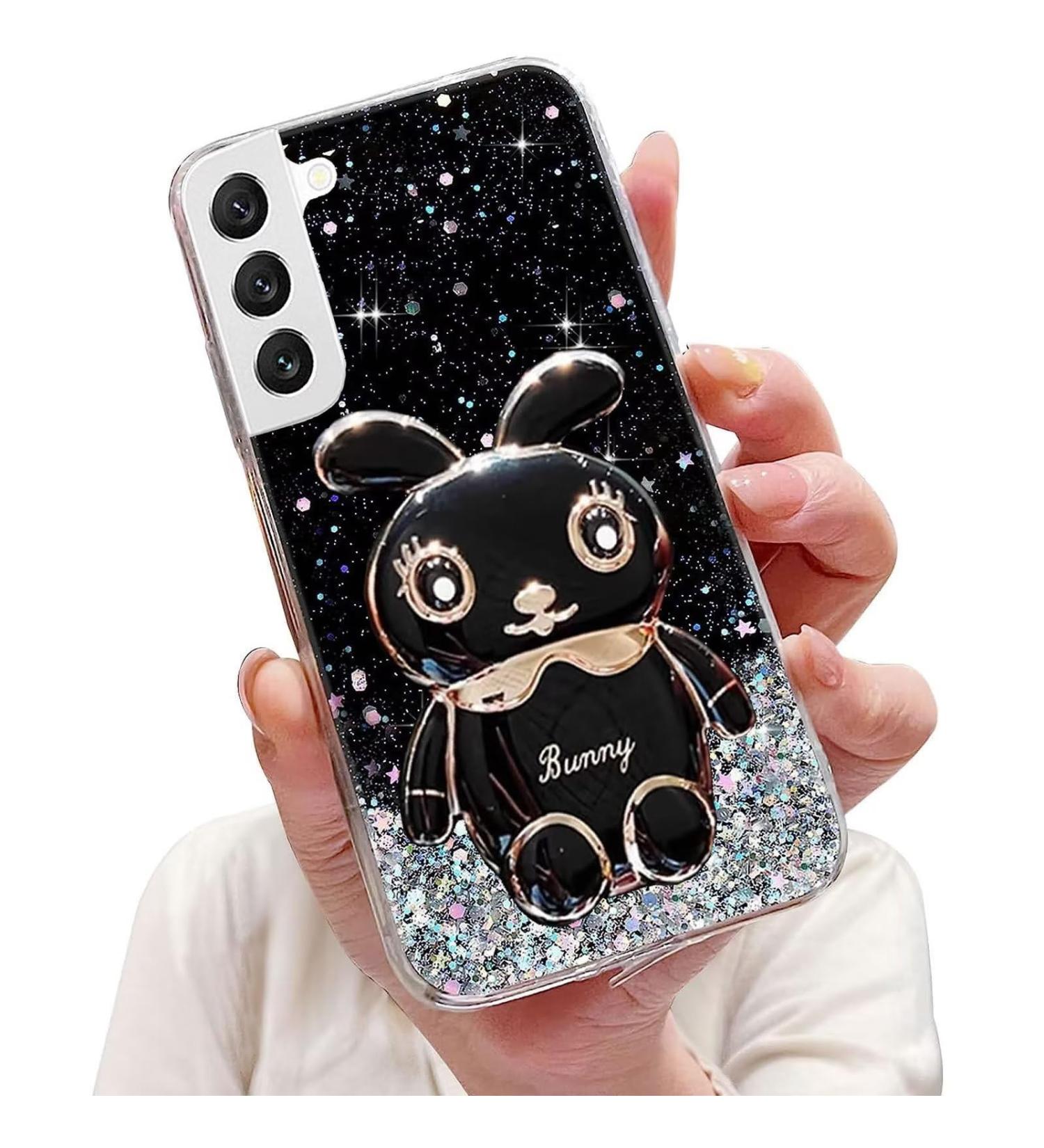 Buy Tivenfezk Nadoli Glitter Rabbit Stand Case for Samsung Galaxy S23 Plus - Soft Silicone Bling Design - Buy Online on SooperMarket.com