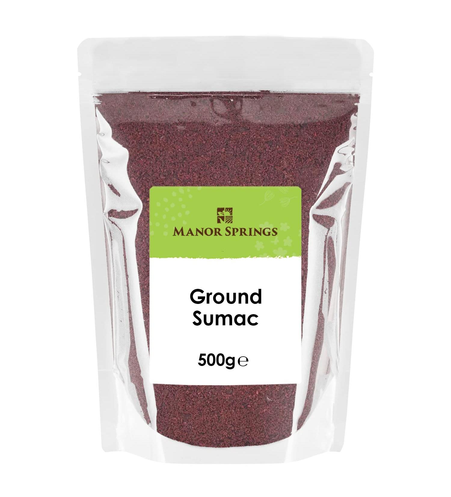 Manor Springs Ground Sumac 500g: Authentic Middle Eastern Spice Blend - Buy Online on SooperMarket.com