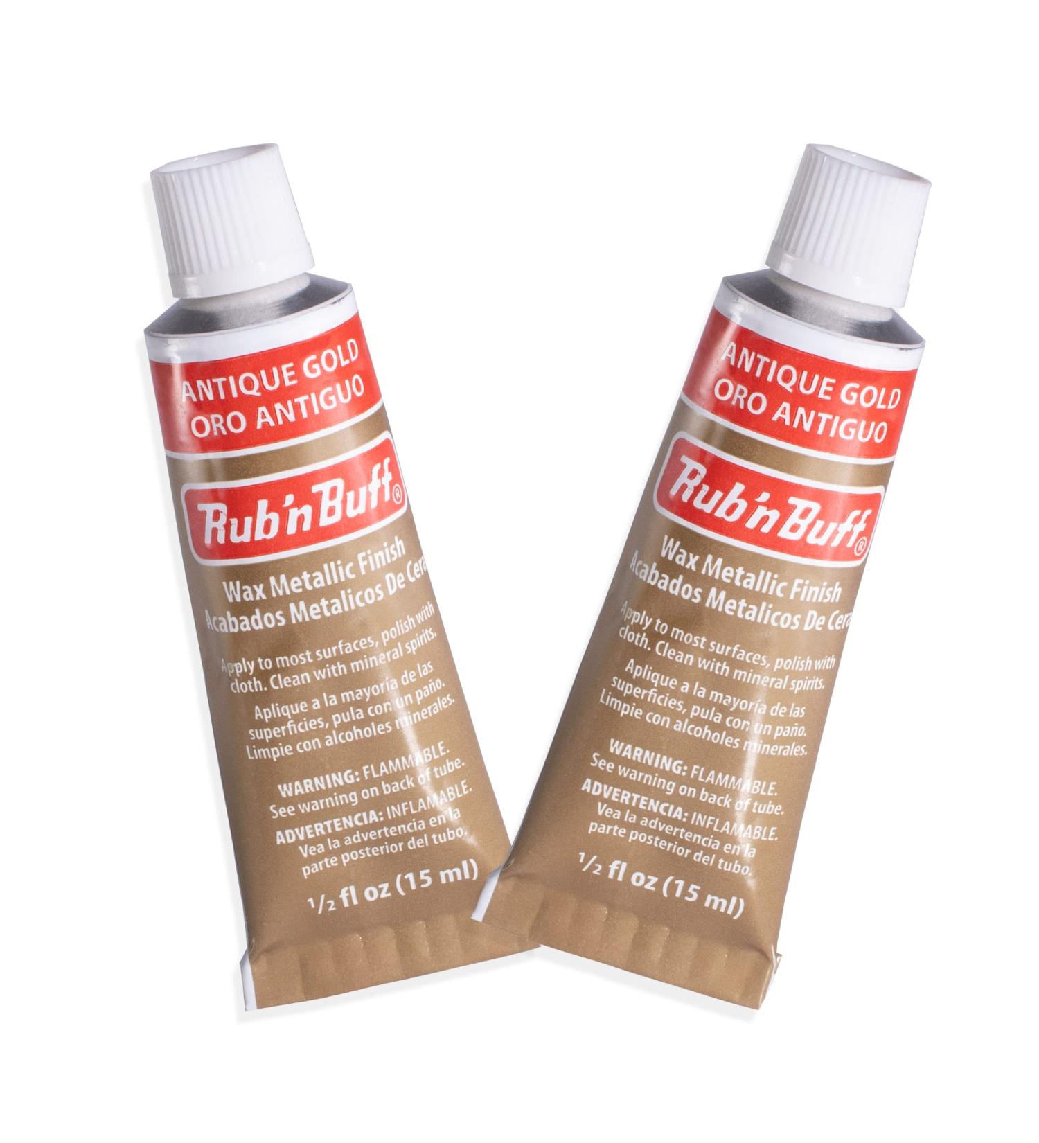 AMACO Rub n Buff Antique Gold - 2 Tubes, 15ml each - Gilding Wax for Furniture Restoration - Rub n Buff Colors Set - Buy Online on SooperMarket.com