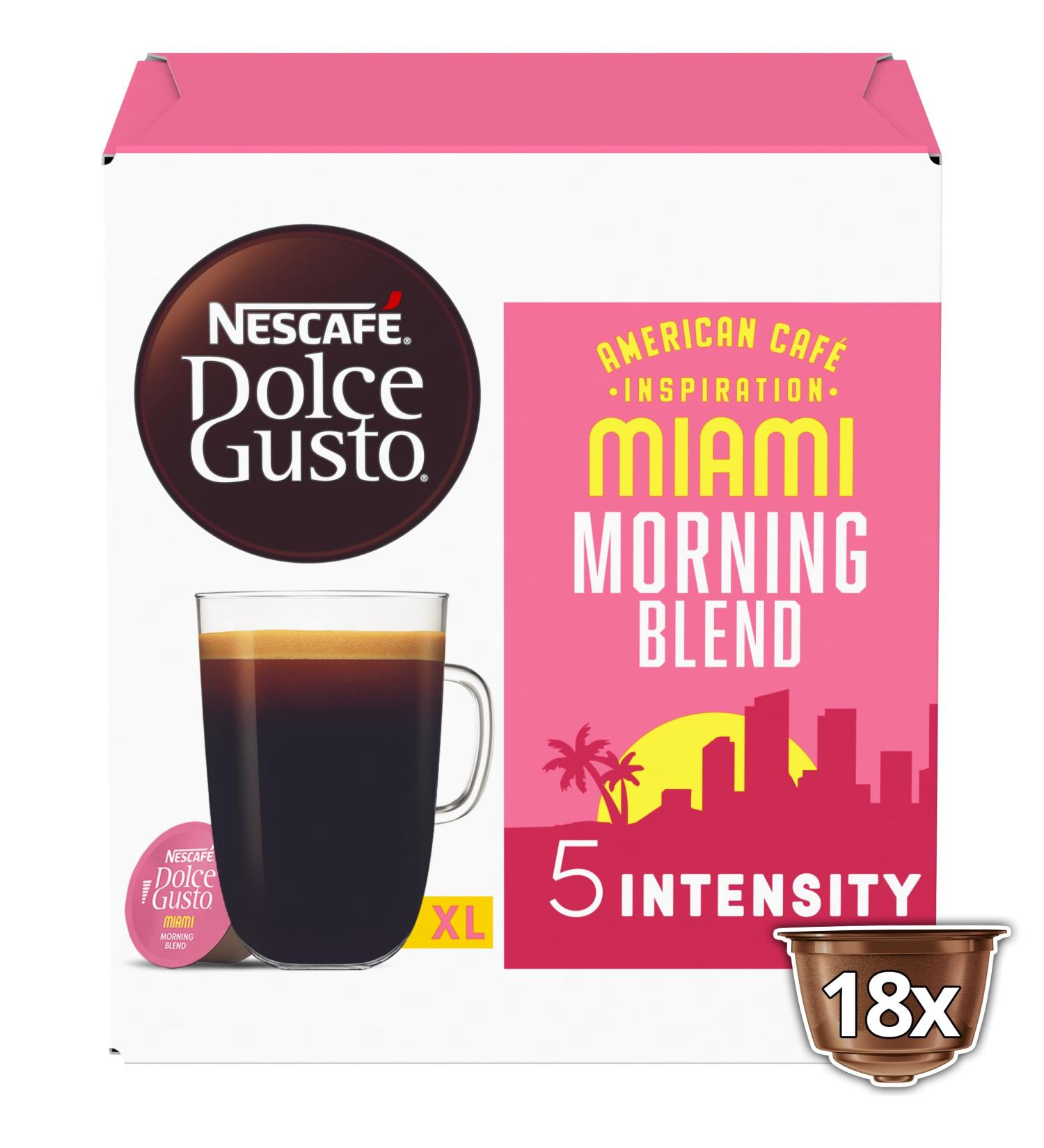 NESCAFE Dolce Gusto | Miami Morning Blend | 18 capsules | 3 Packs | 54 Cups - Buy Online on SooperMarket.com