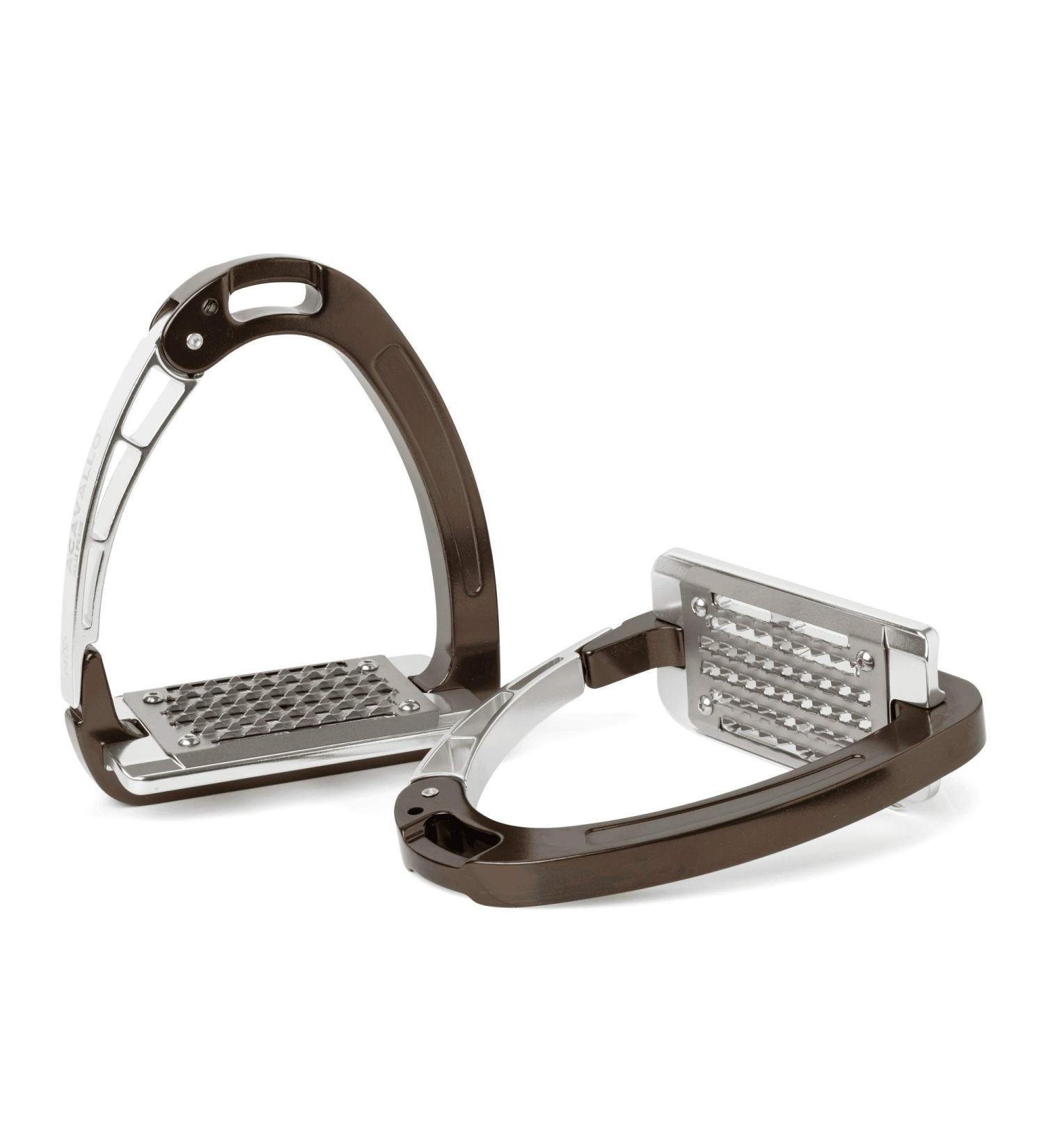 Acavallo Arena Aluplus Safety Stirrups Safety Stirrups Brown