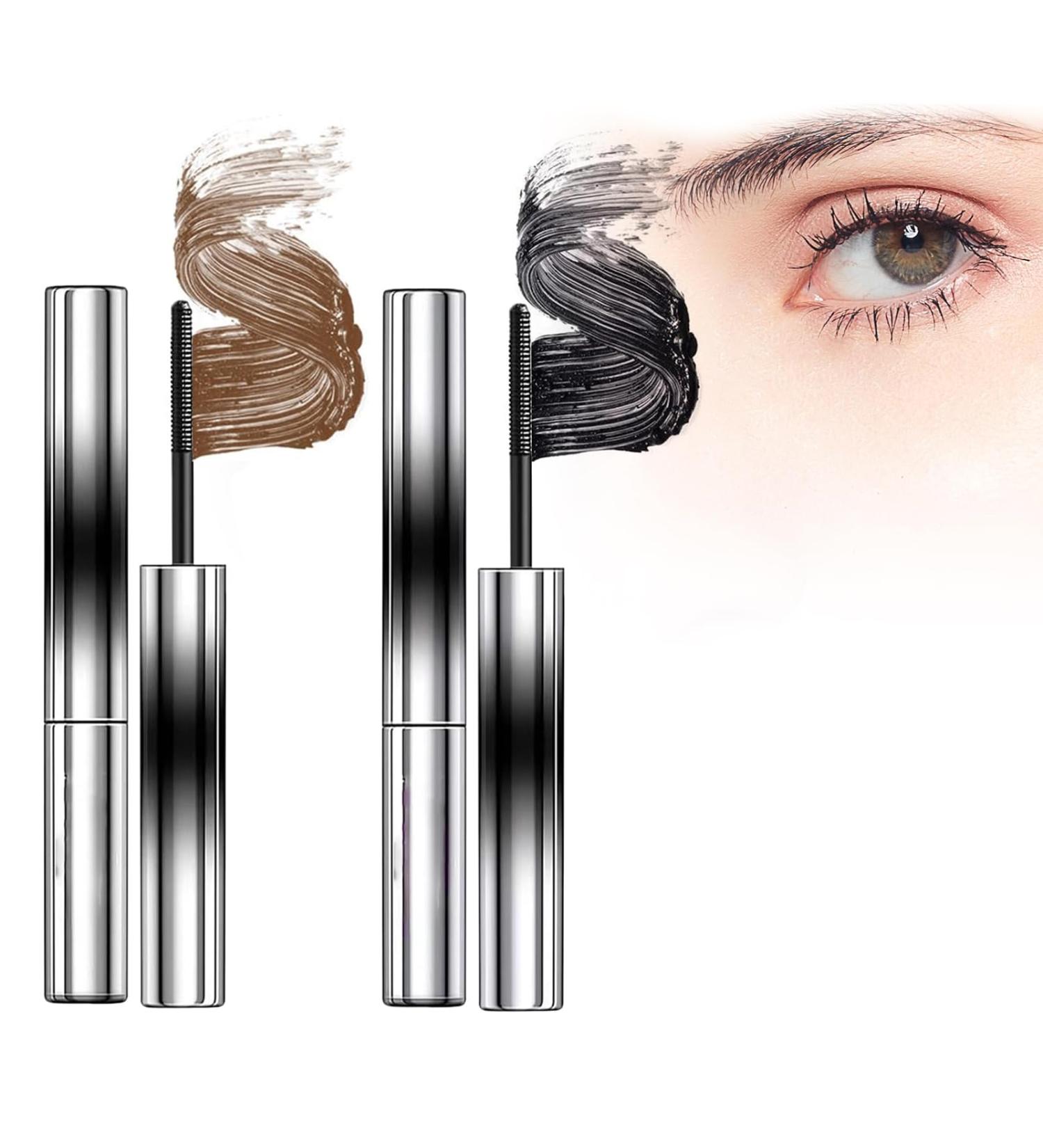 Kaluofan 2PCS 3d Curling Iron Mascara Curling Iron Mascara Long-lasting Curling Effect Easy to Clean Easy to Carry(C) Black brown - Buy Online on SooperMarket.com