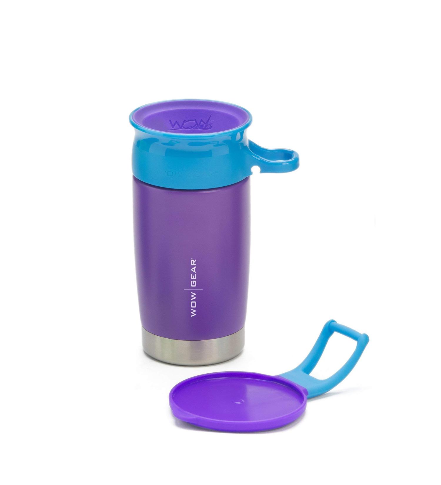 WOW Kids 360 Double Walled Stainless Insulated Sports Water Bottle - Purple 10oz/300ml - Buy Online on SooperMarket.com