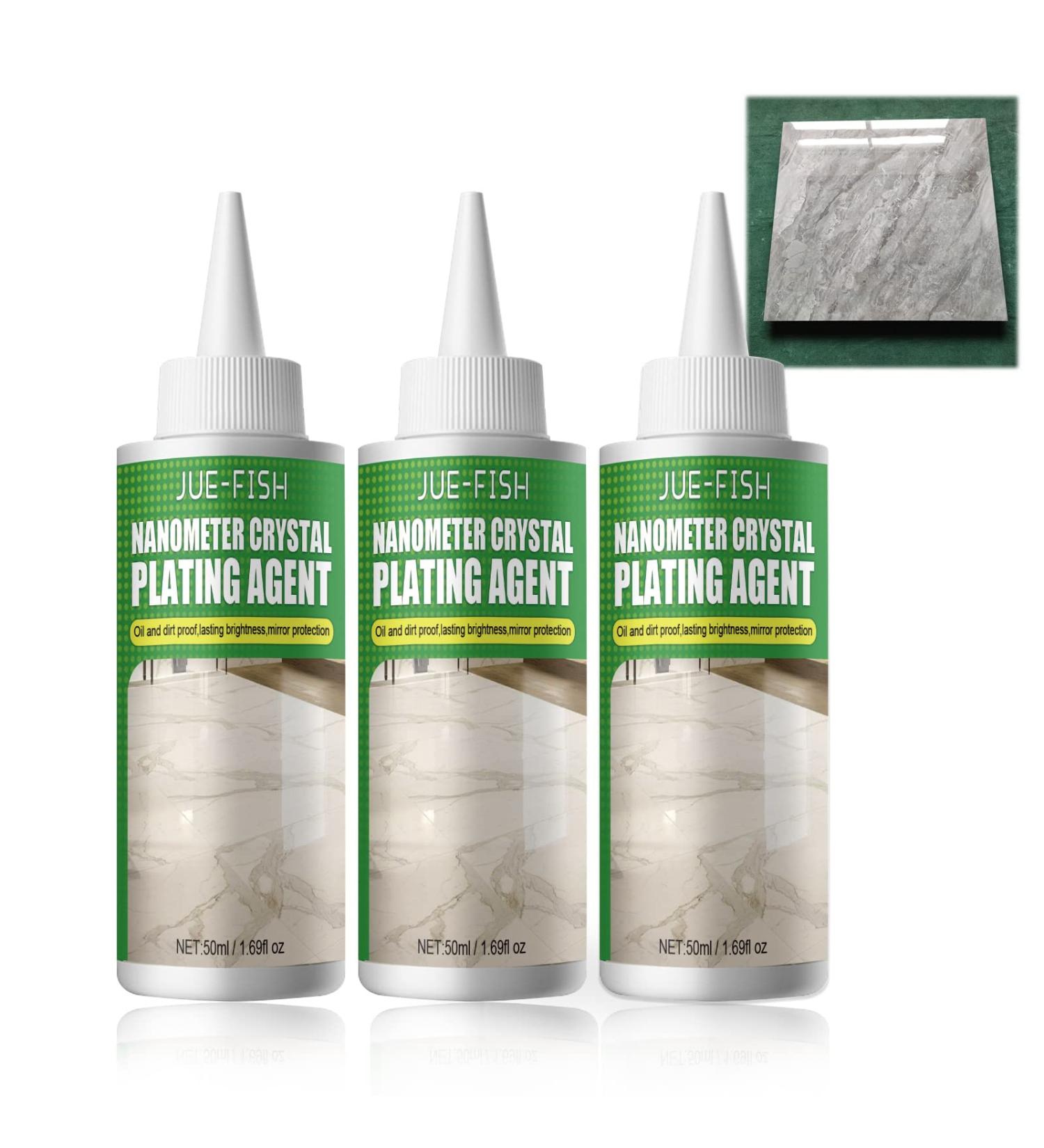 3PC Marble Nano Crystal-Plating Agent | Stone Nanocrystals Coating for Marble, Quartz, and Ceramic Tiles - Buy Online on SooperMarket.com