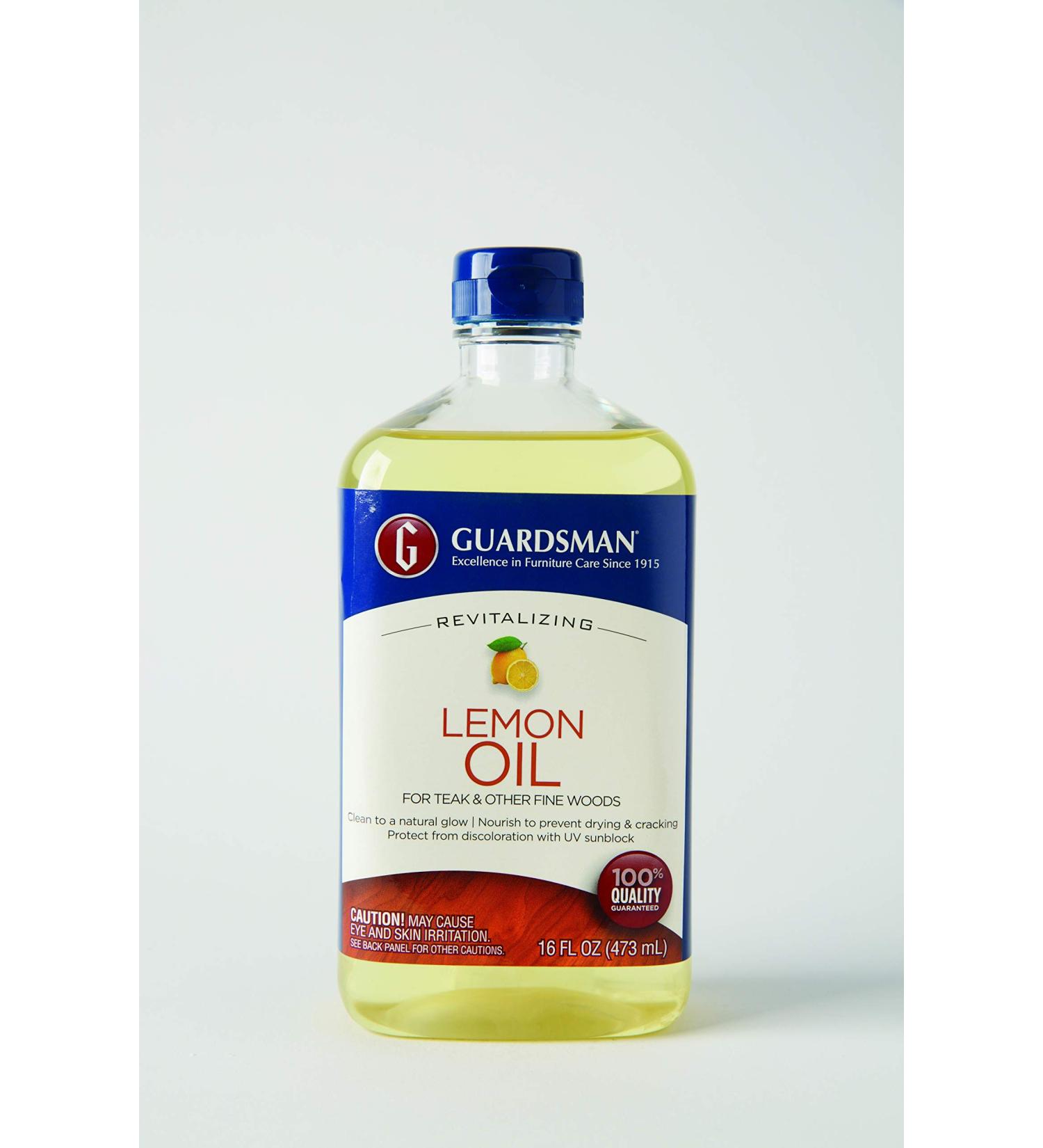 Guardsman Revitalizing Lemon Oil for Wood Furniture - 16 oz | UV Protection, Cleans, Restores & Protects - 461700 - Buy Online on SooperMarket.com
