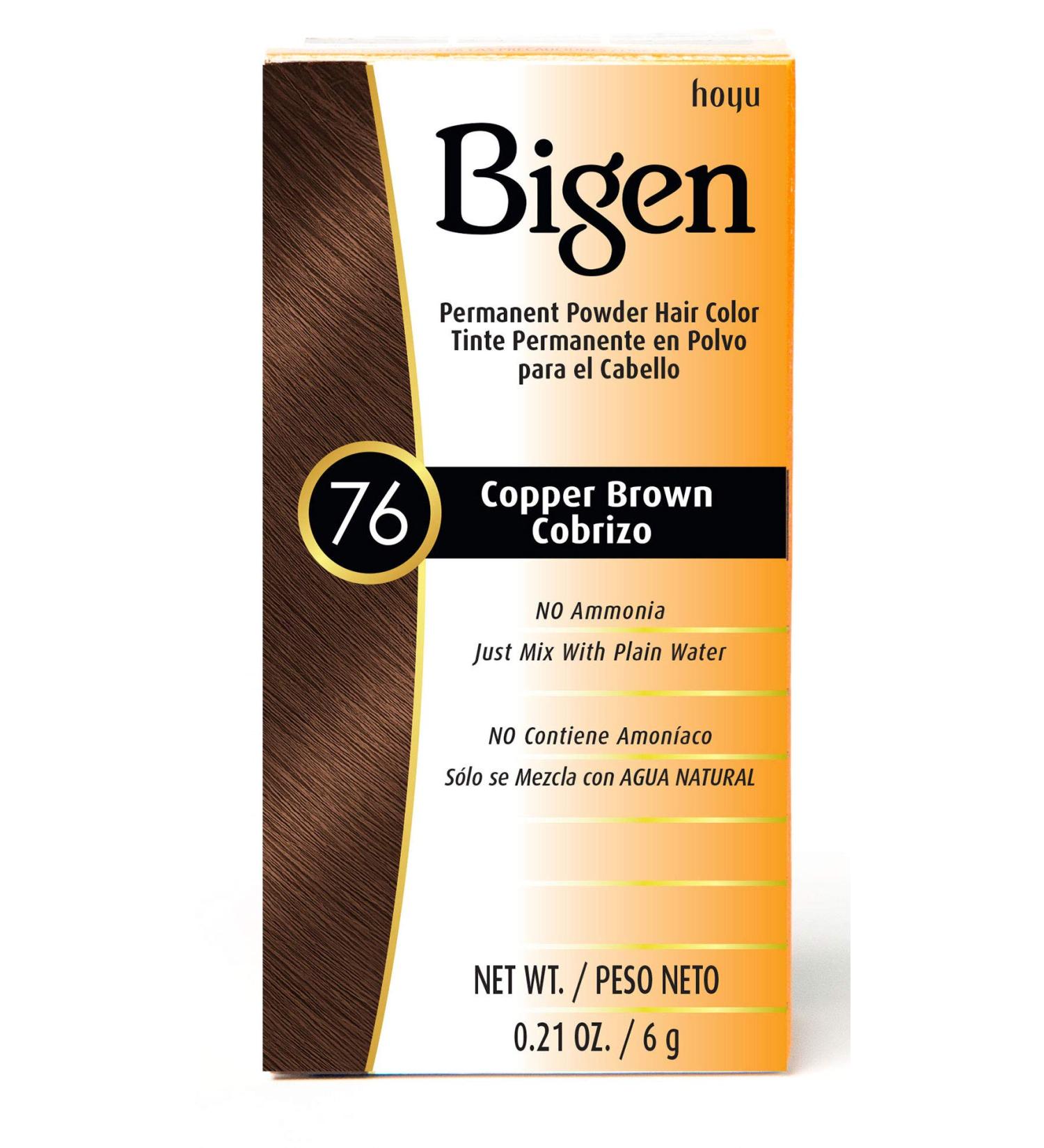 Buy #76 Copper Brown Bigen Permanent Powder - 3 Pack | Long-Lasting Hair Color for International Shipping - Buy Online on SooperMarket.com