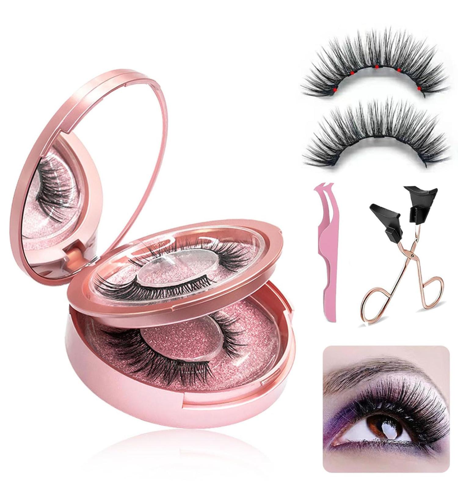 Magnetic Lashes Magnetic Eyelashes Dual Magnetic Lashes Eyelashes Beauty Magnetic Lashes Natural Look with Applicator Tweezers Reusable No Glue or Liner Needed Easy to Wear #5-diamond - Buy Online on SooperMarket.com