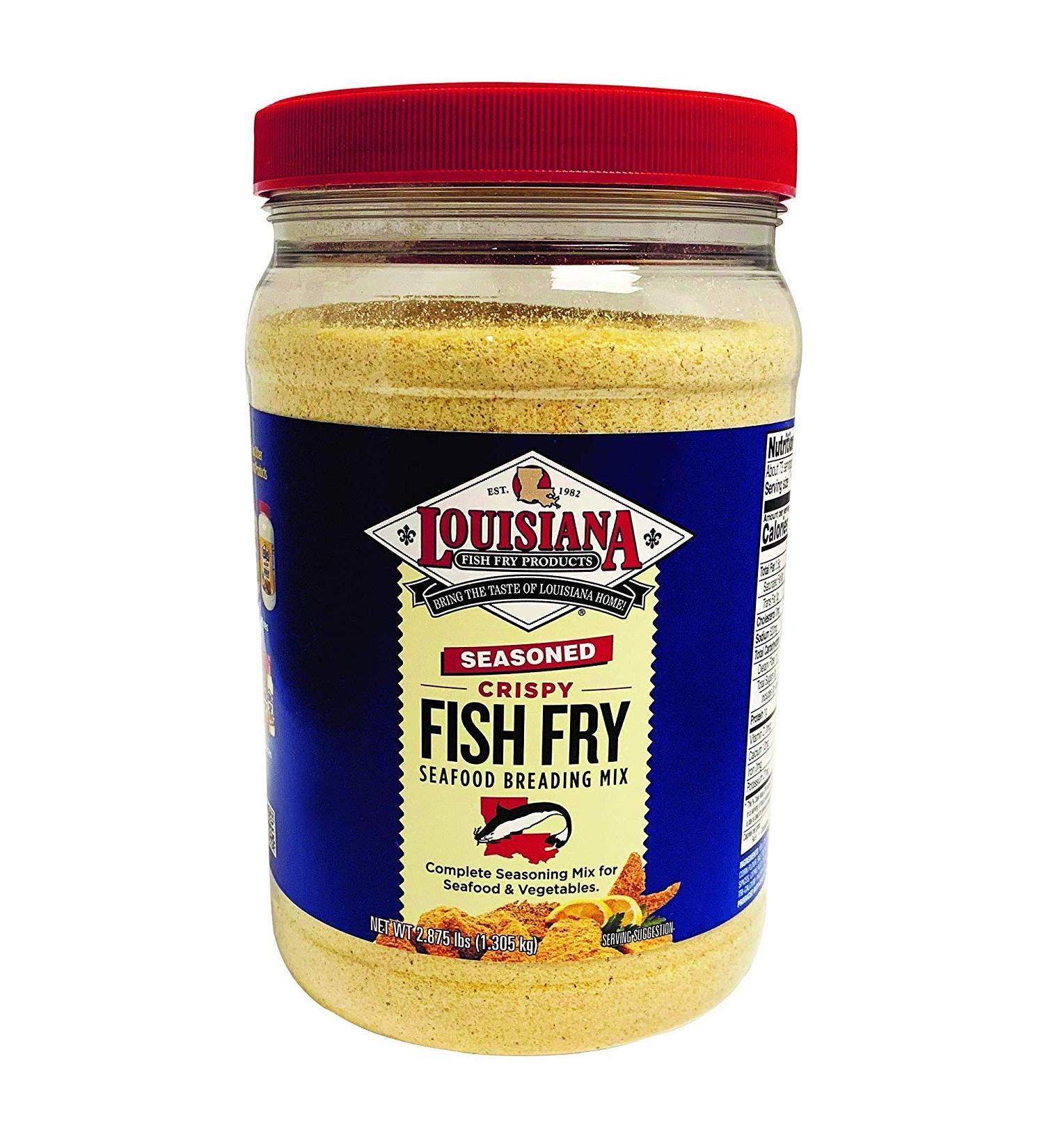 Louisiana Fish Fry Products Seasoned Crispy Fish Fry Breading Mix - 2.87 lb (1 Pack) - Buy Online on SooperMarket.com