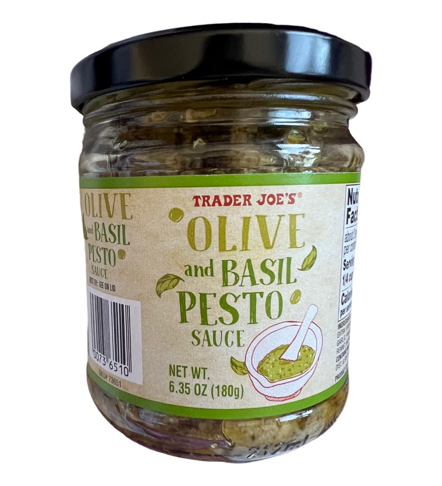 Trader Joe's Olive & Basil Pesto Sauce - Authentic Italian Flavor (1 Pack) - Buy Online on SooperMarket.com