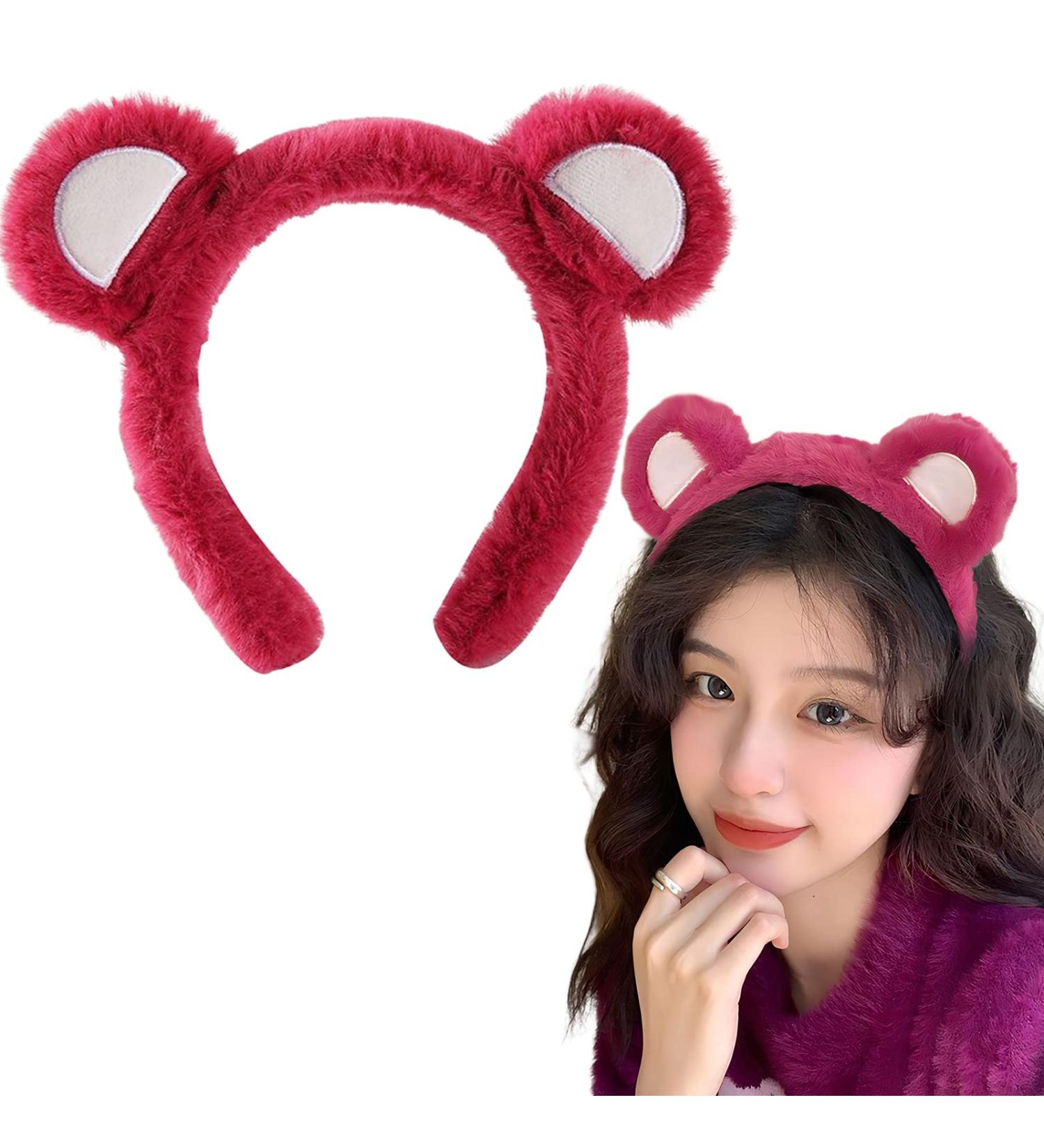 REYIN-CHHN Bear Ears Headband Bear Head Headband Cute 3D Bear Cony Ear Headband Party Headwear Hair Accessories - Buy Online on SooperMarket.com