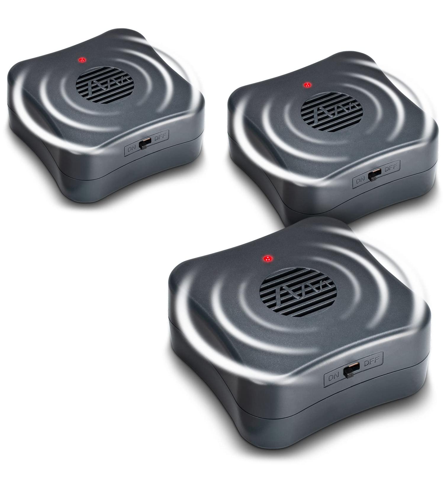 Gardigo Mobile Ultrasound Mouse Repeller - 3 Set | Battery-Operated Rodent Defense for Up to 40m Area - Buy Online on SooperMarket.com