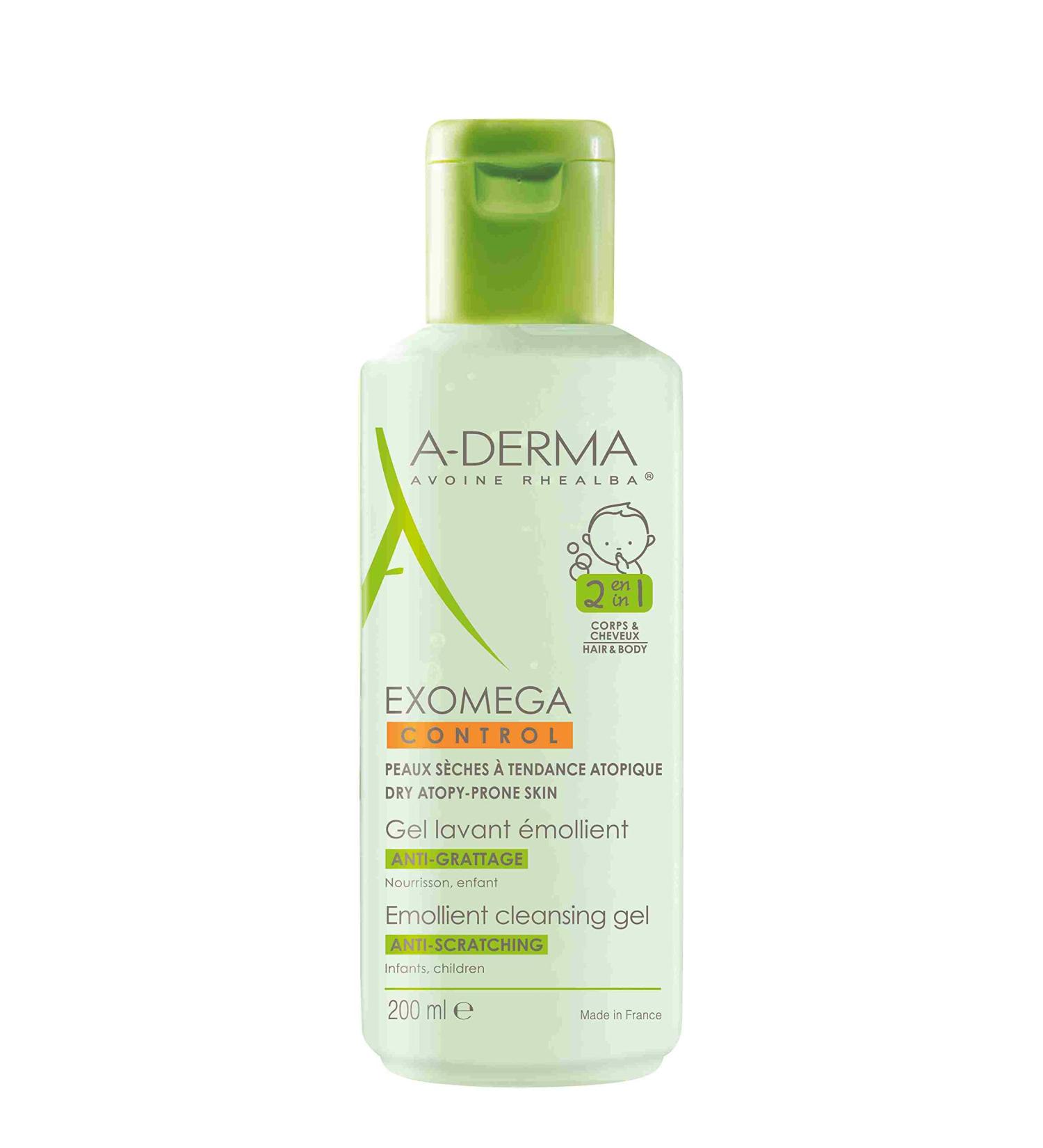 Aderma Exomega Control Emollient Cleansing Gel Anti-Scratching 200ml - Buy Online on SooperMarket.com