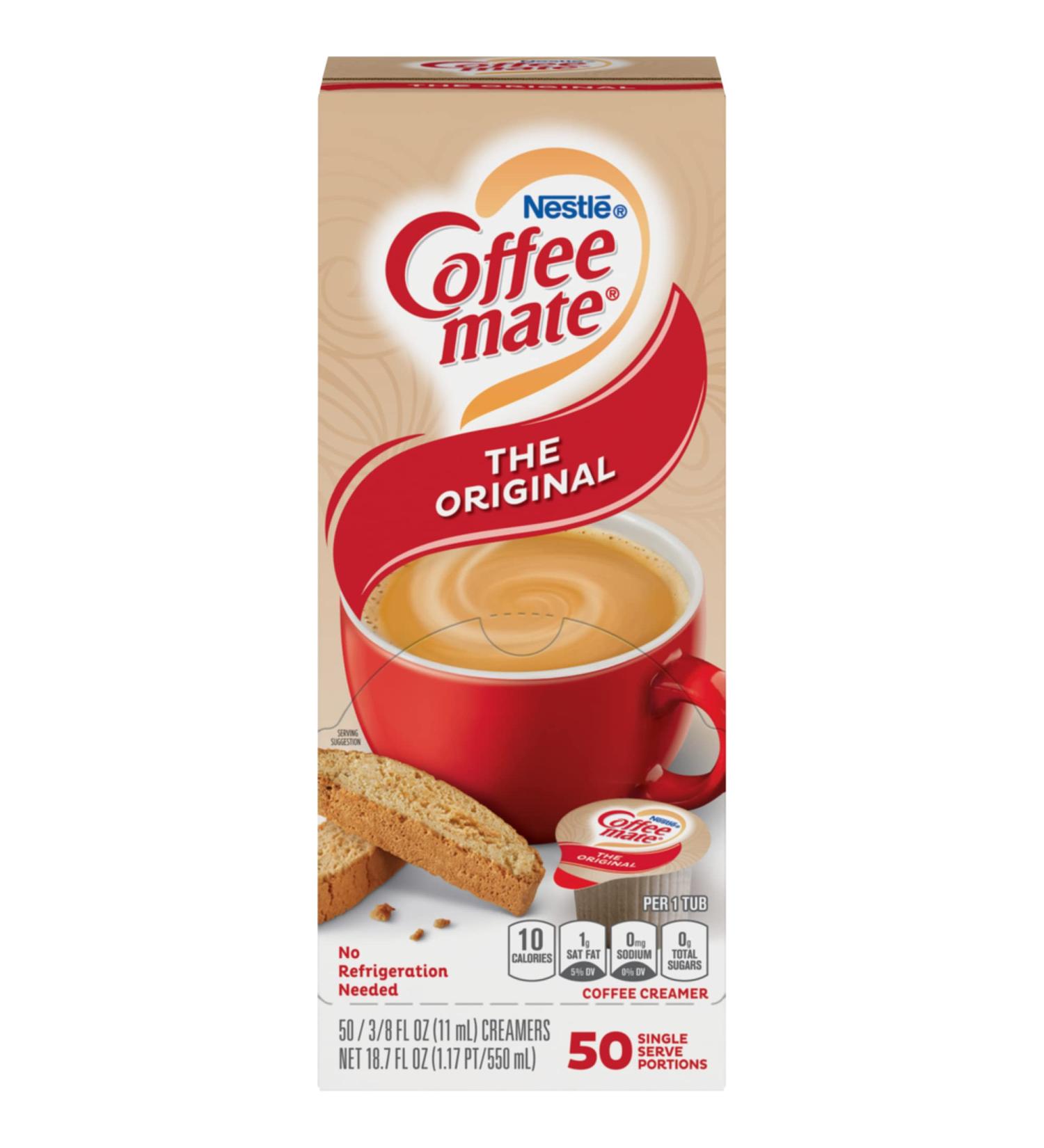 Nestle Coffee-Mate Original Flavor Creamer Single Serve Portions 50/Box - Buy Online on SooperMarket.com