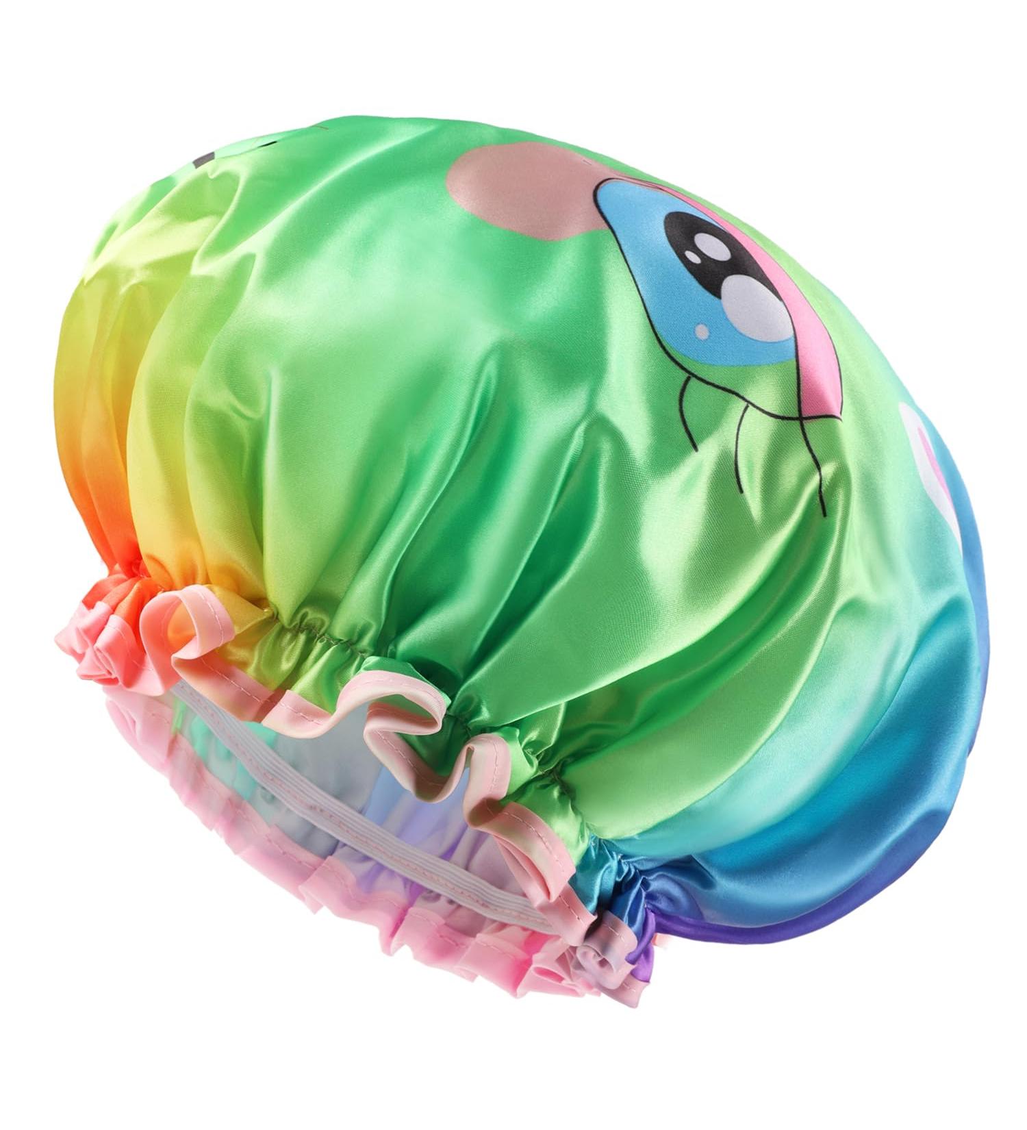Mikimini Unicorn Shower Hood for Women & Kids - Reusable Double Waterproof Soft PVC Lining 2-Pack - Buy Online on SooperMarket.com