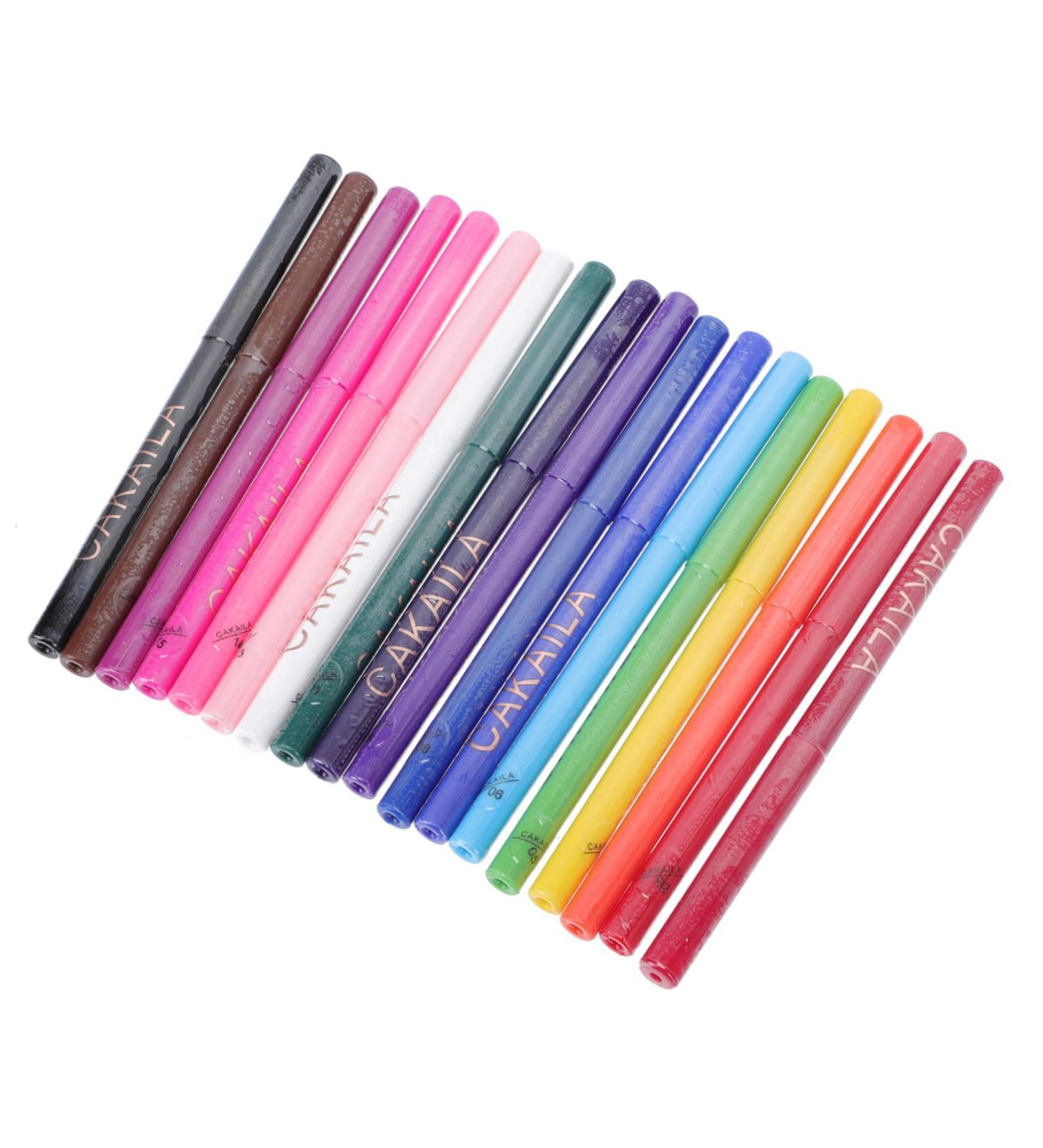 HAPINARY 18pcs Eyeliner Makeup Kit for Women Makeup Tools Cosmetics Eye Line Pencils Eyeshadow Pens Abs - Buy Online on SooperMarket.com