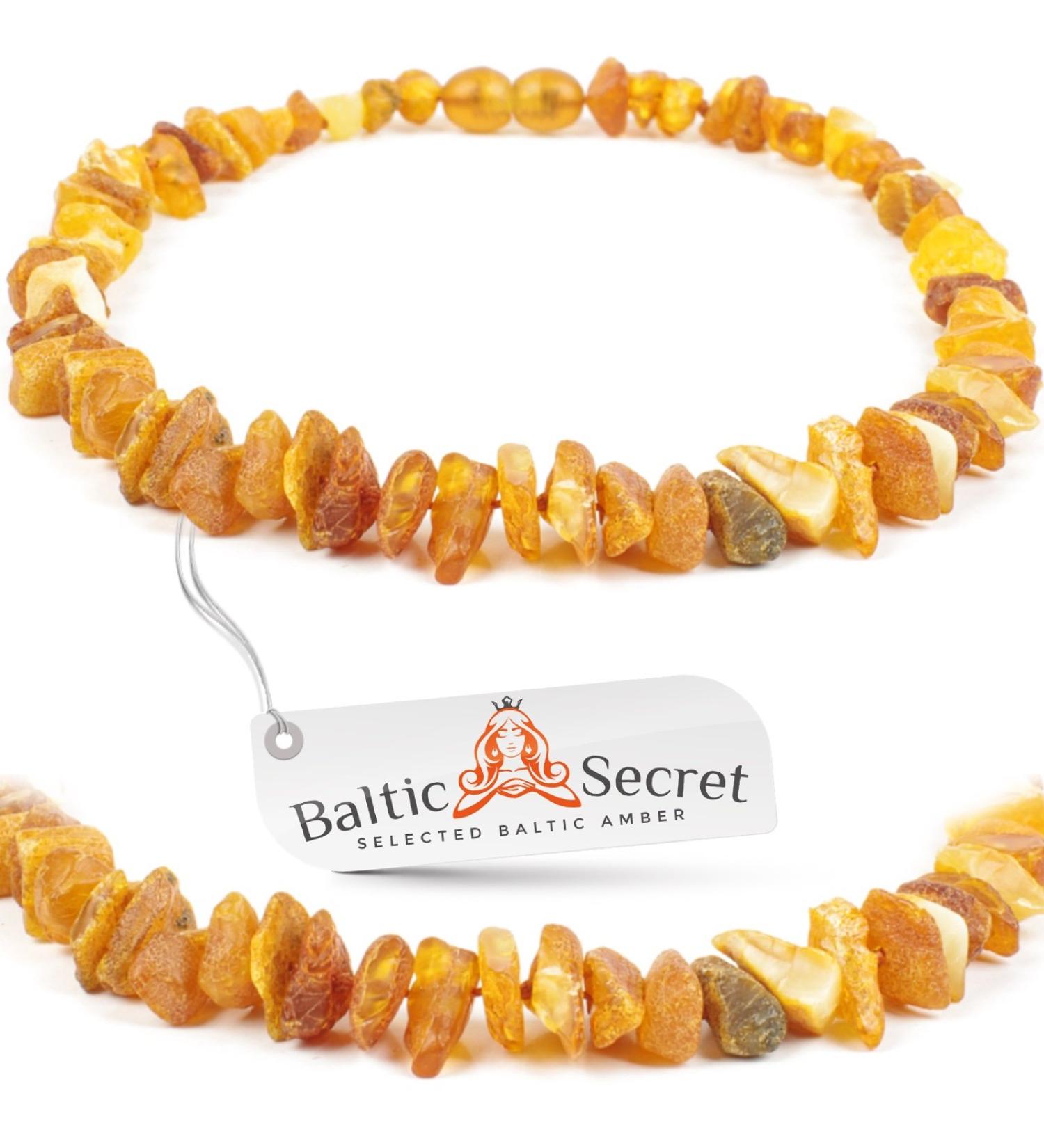 Bank Chain Dog Amber Collar for Dogs & Cats - Natural Amber Neck Band for Large & Small Dogs (56 cm) - Buy Online on SooperMarket.com
