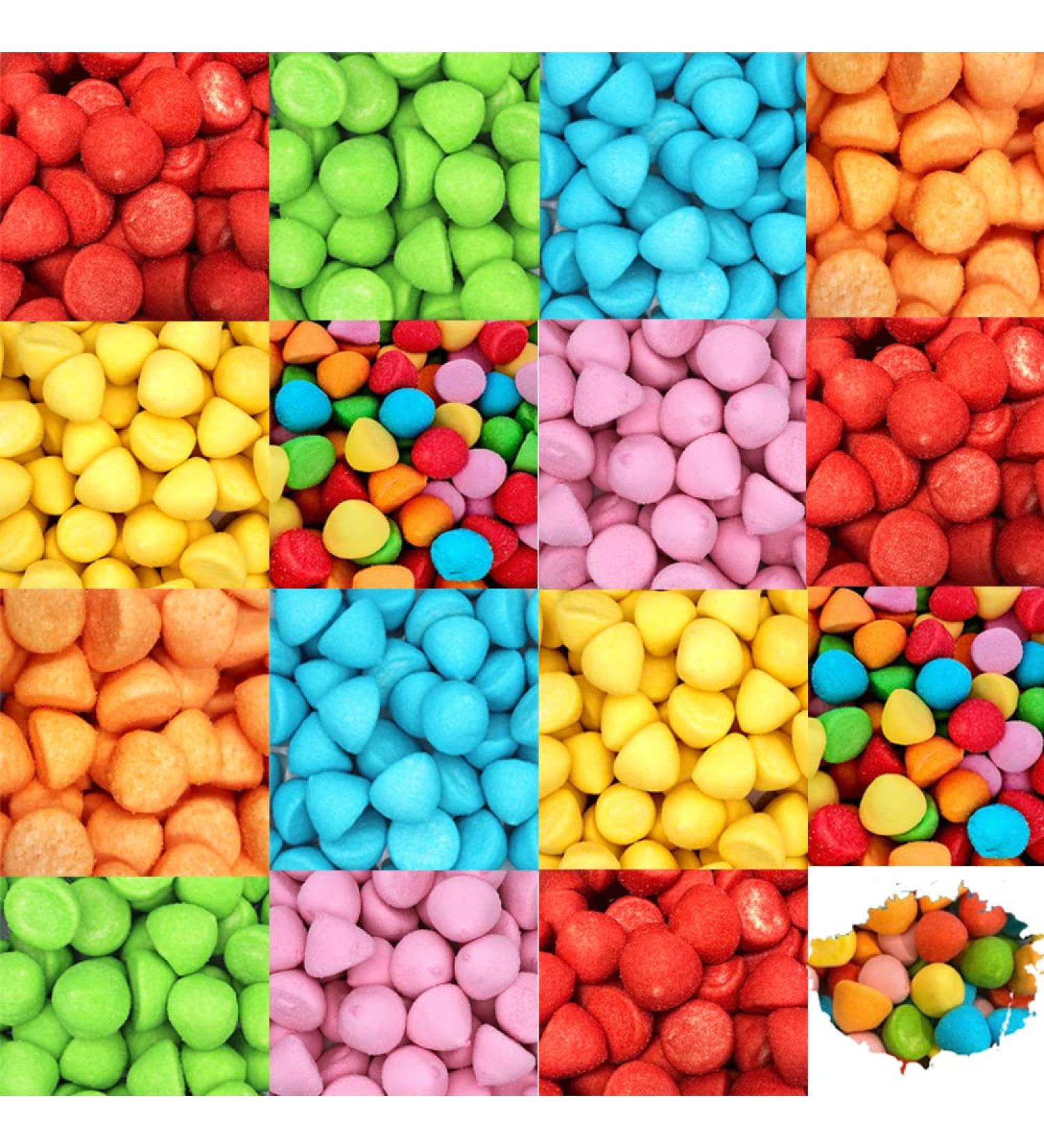 Sugar Coated Paint Balls Marshmallow Sweets - Colourful Pick n Mix Marshmallow (Mixed Paint Ball Marshmallow 250g) Mixed Paint Ball Marshmallow 250g