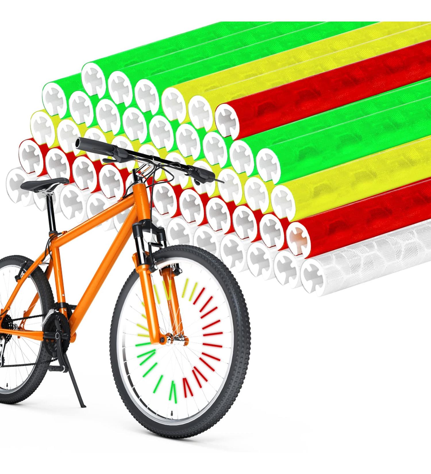 Inheming 48 PCS Bike Spoke Reflectors - Decorative Wheel Wraps for Kids Road & Mountain Bikes - Buy Online on SooperMarket.com