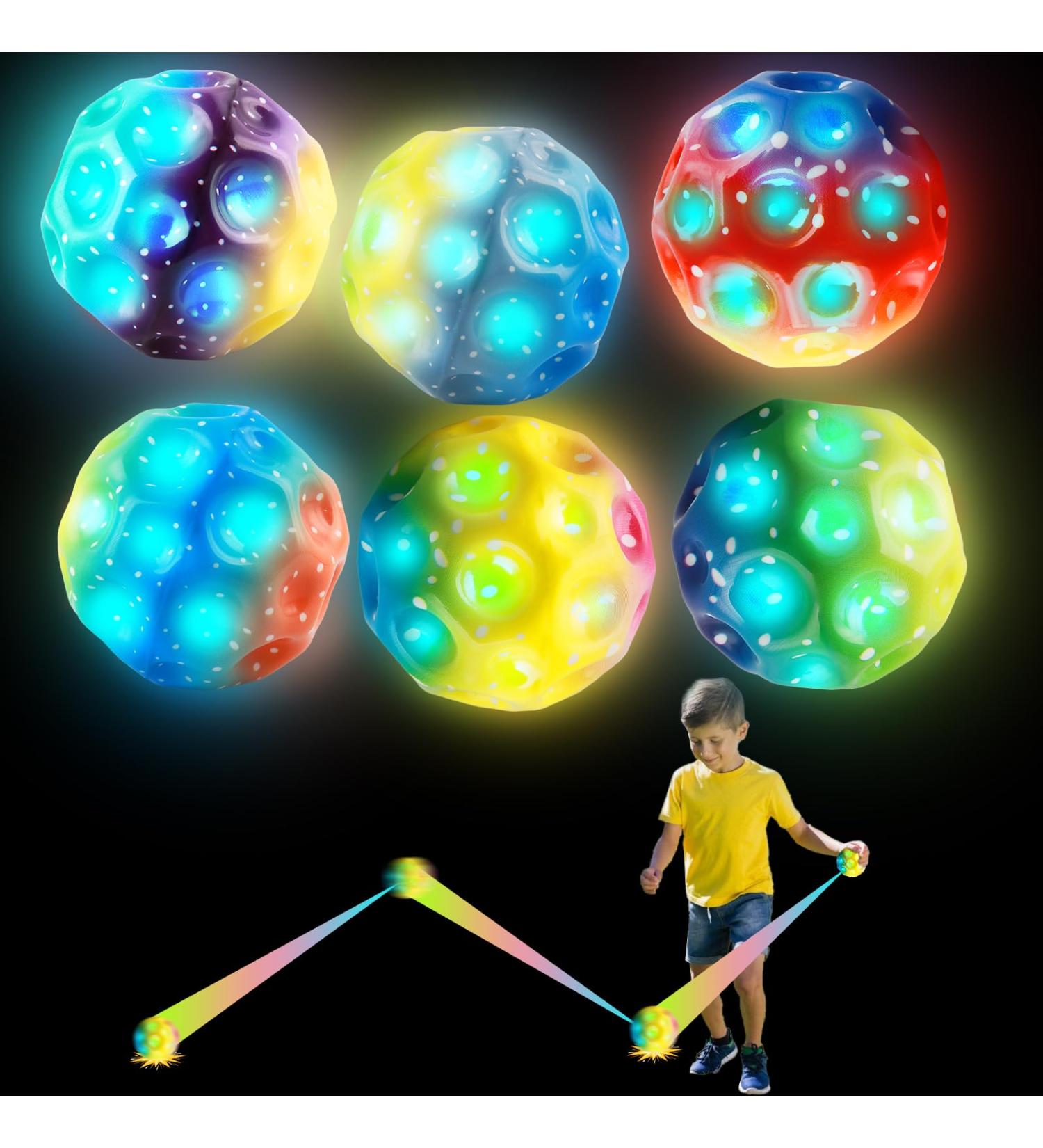 Buy Wdjlnzb 6-Piece Astro Jump Ball Set - High-Bouncing Moon Balls for Kids | Perfect for Outdoor Parties | International Shipping Available - Buy Online on SooperMarket.com