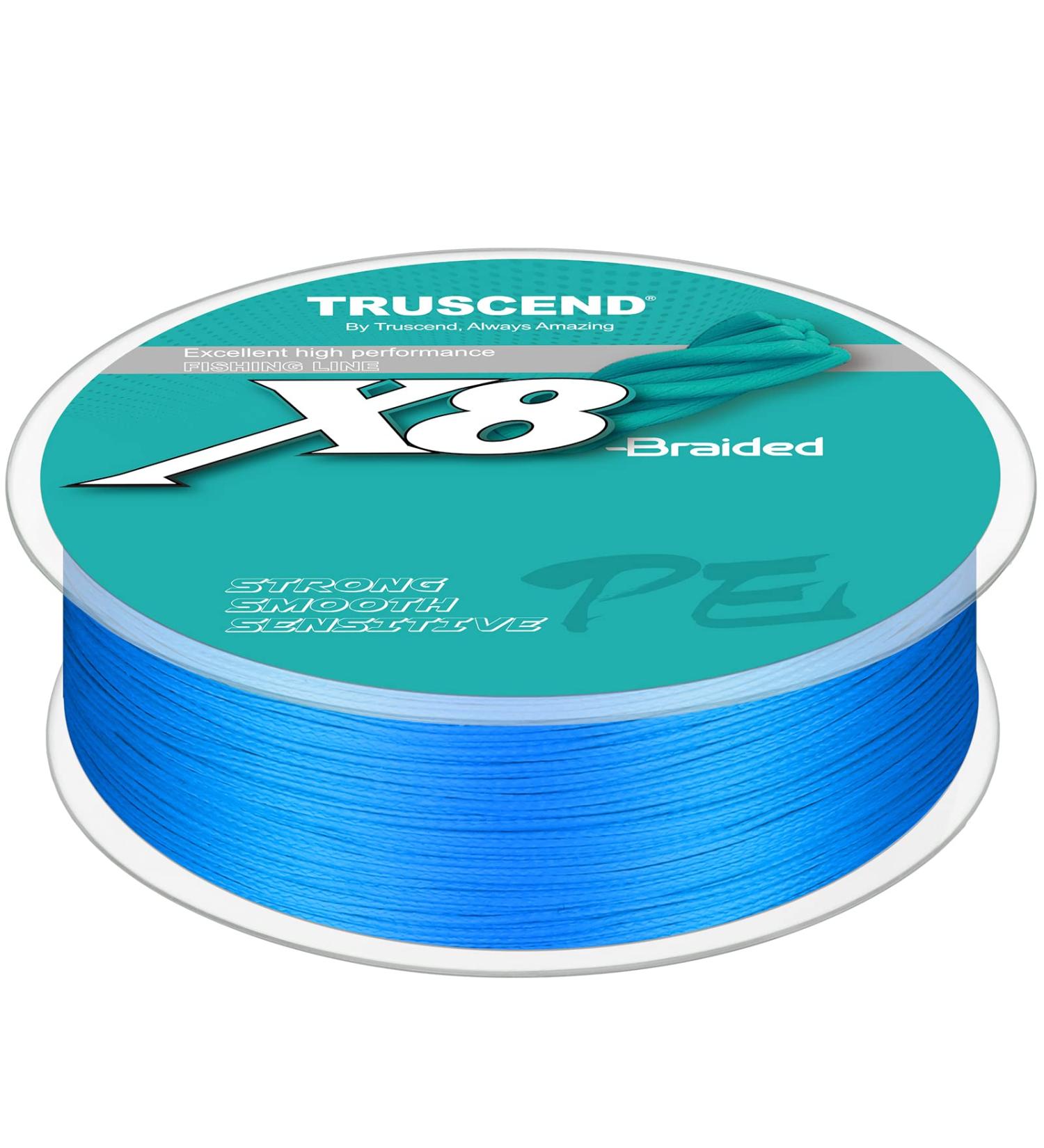 TRUSCEND X8 Pro Grade Tournament Braided Fishing Line 10lb Blue - Buy Online on SooperMarket.com