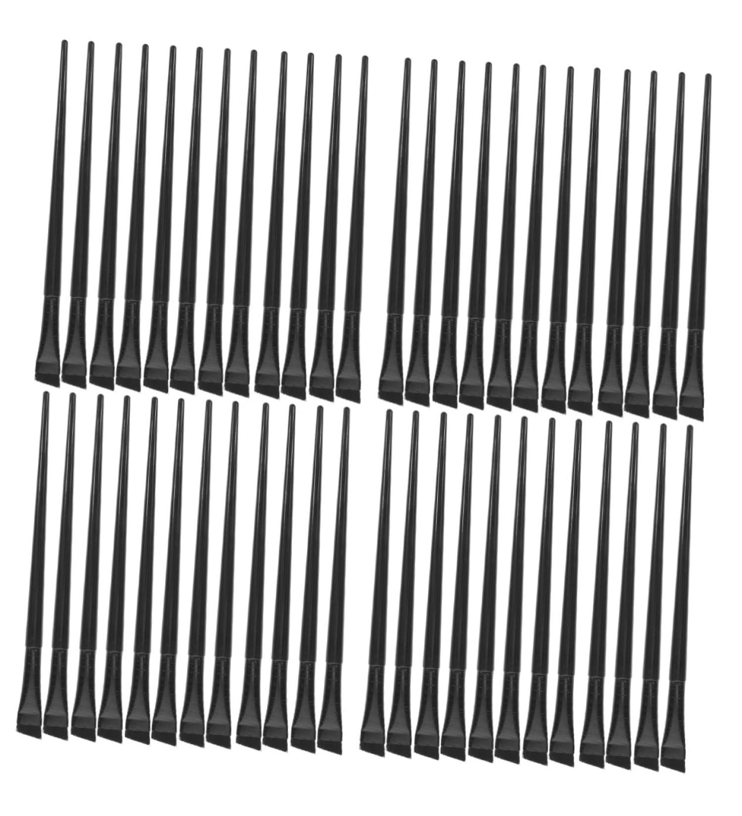 Baluue 48 Pcs Eyeliner Brush Eye Shadow Brush Eyeliner Makeup Tool Practical Eyeliner Brush Black  - Buy Online on SooperMarket.com