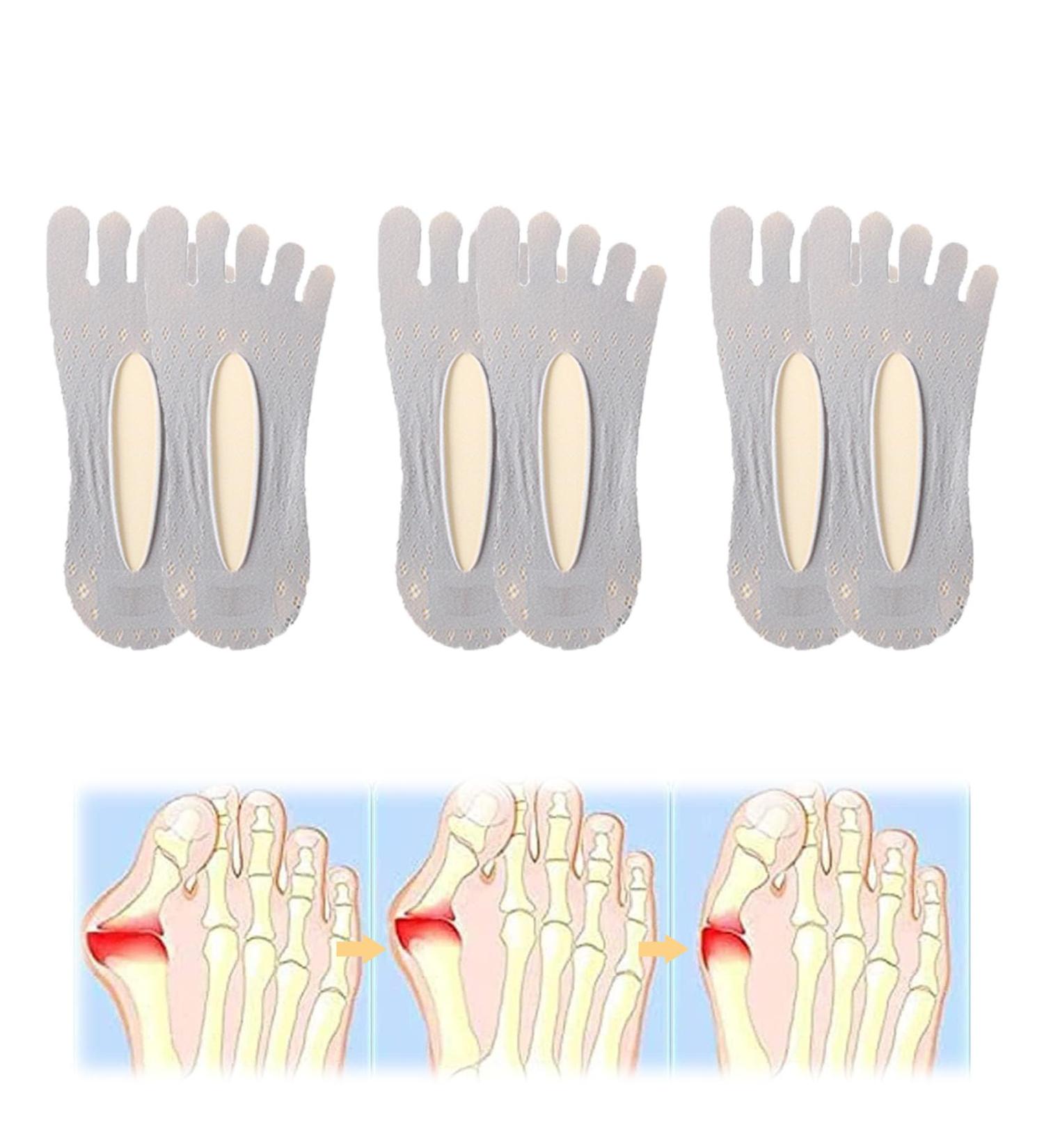 LSNTUU Orthopedic Bunion Relief Socks for Women - Grey 3 Pair Set - Buy Online on SooperMarket.com