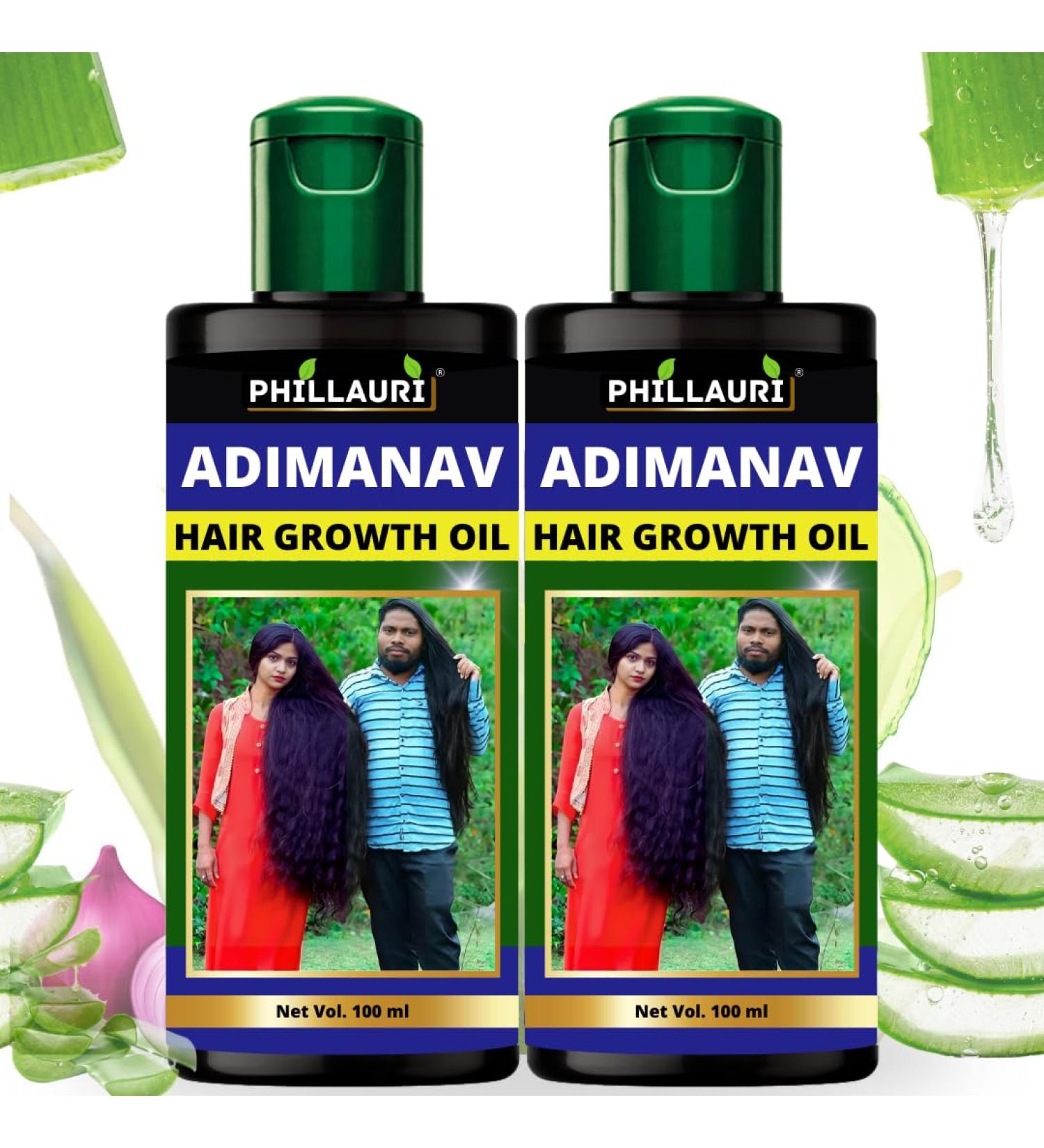 Herbal Hair Oil - Pure Adivasi Formula for Hair Growth & Fall Control | International Shipping - Buy Online on SooperMarket.com