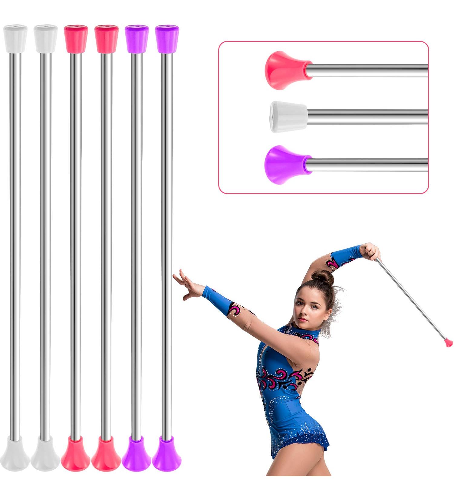 6 Pieces Twirling Batons Unisex Kids' Gymnastics Twirling Baton Dance Baton for Kids Girls Talent Shows  Artistic Dancing  Baton Twirling  Pink  White  Purple - Buy Online on SooperMarket.com