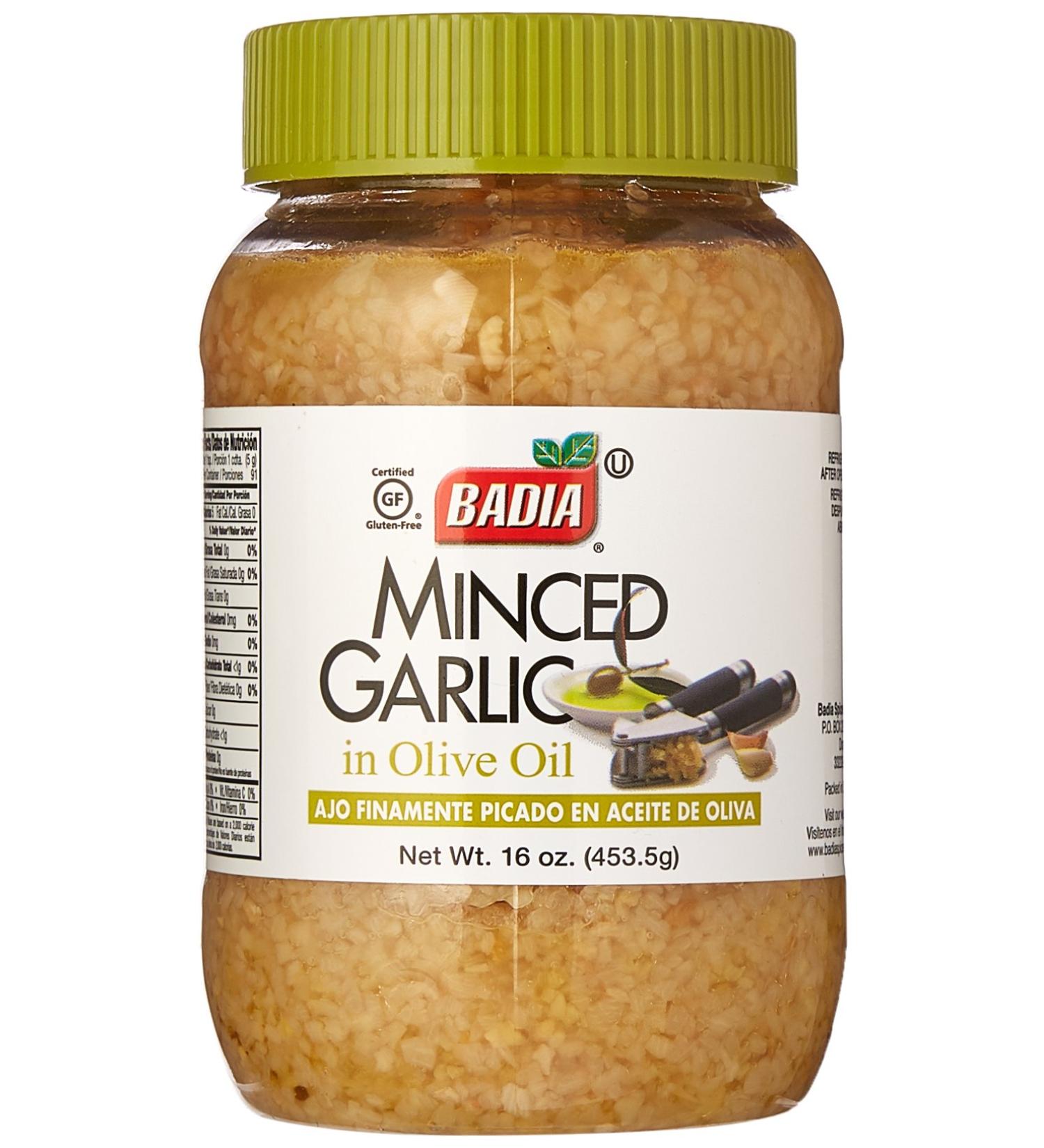 Badia Minced Garlic in Olive Oil 16 oz - Pack of 3 | Premium Quality Garlic Paste - Buy Online on SooperMarket.com
