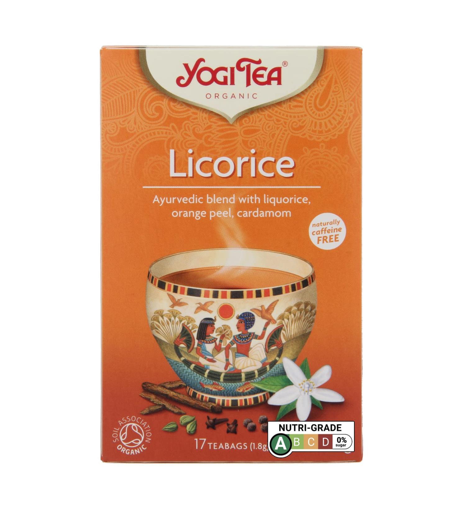 Yogi Tea Organic Licorice Egyptian Spice 17 Teabags - Buy Online on SooperMarket.com