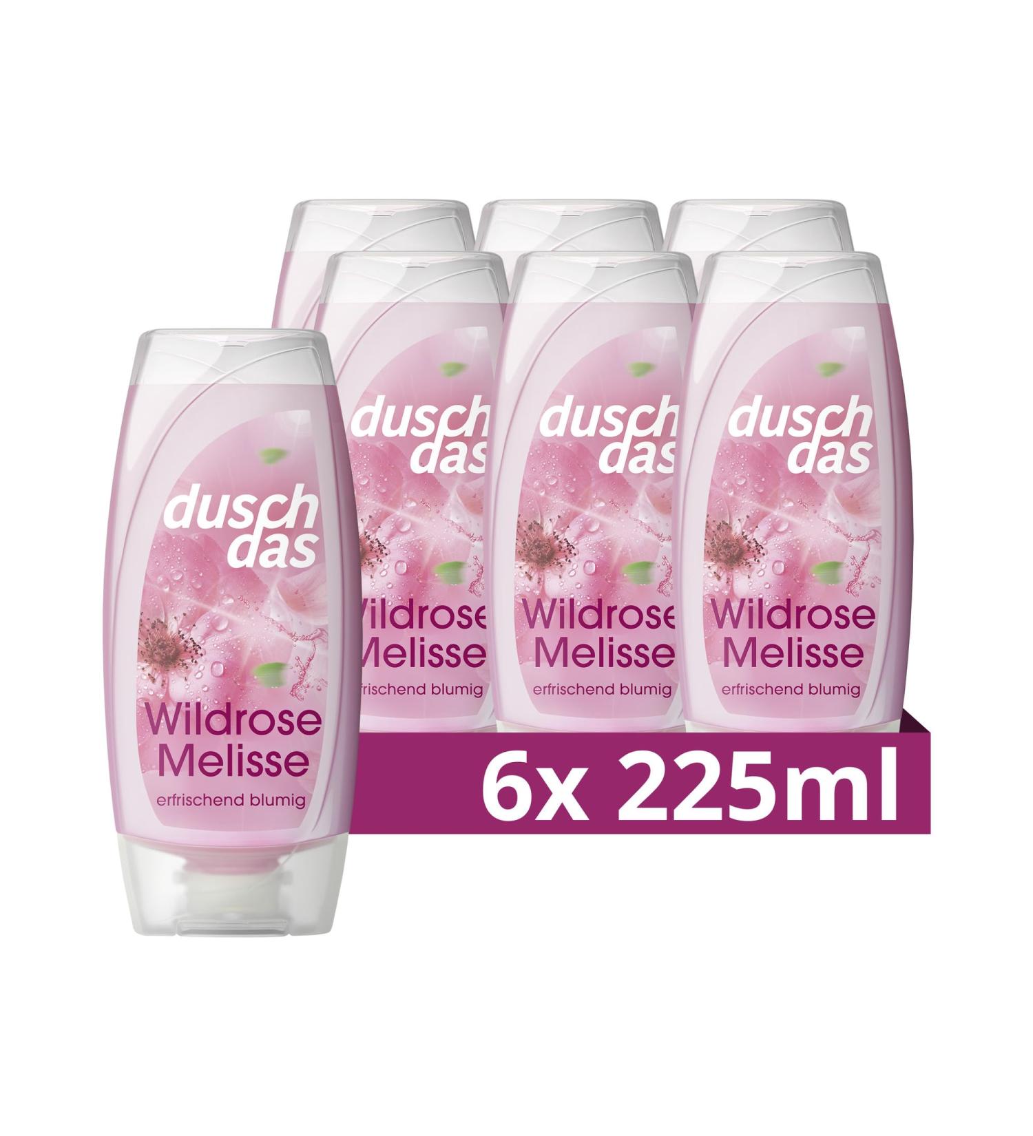 Duschda Wild Rose Melisse Shower Gel - 225ml (6 Pack) | Refreshing Fragrance for a Pampering Start - Buy Online on SooperMarket.com