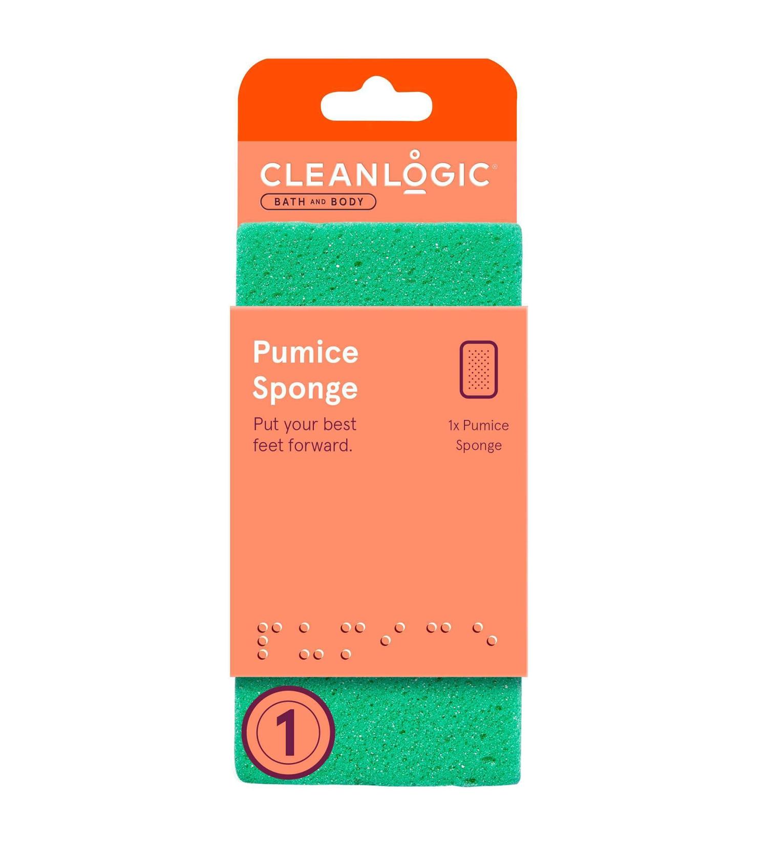 Cleanlogic Pumice Sponge Assorted Colors 6-Pack for Bath and Body - Buy Online on SooperMarket.com