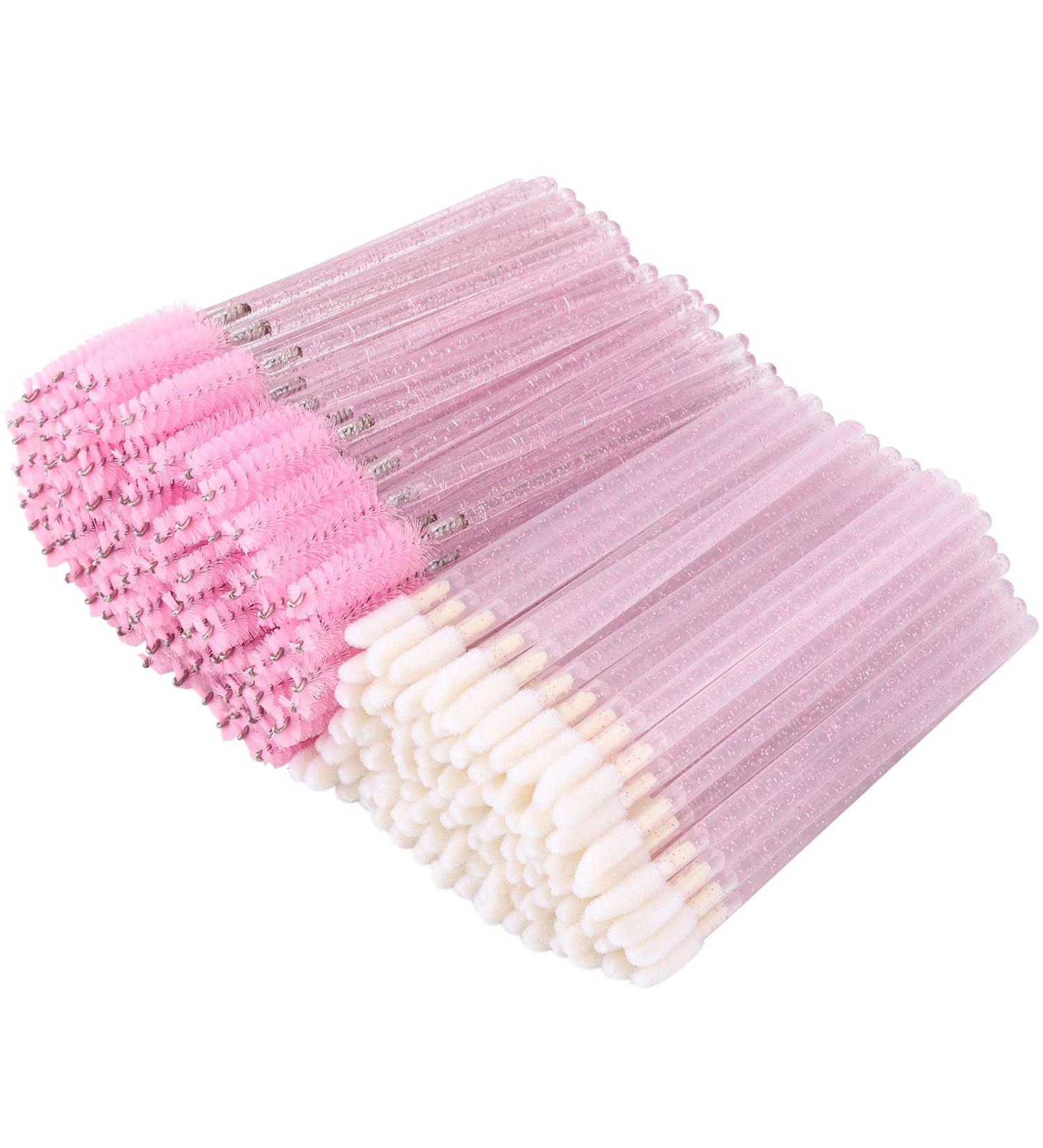 200 Disposable Mascara & Lip Gloss Applicator Wands - Pink | Tbestmax - Buy Online on SooperMarket.com