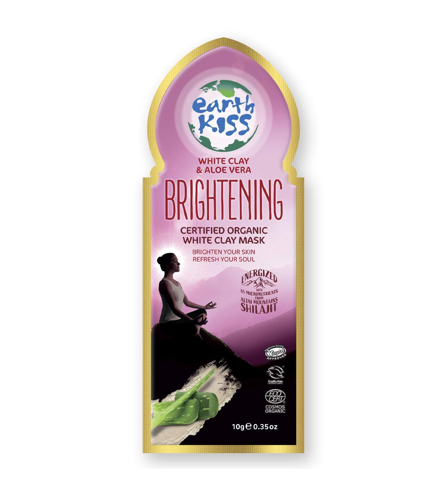 Earth Kiss White Clay & Aloe Vera Brightening Clay (10g) - Buy Online on SooperMarket.com