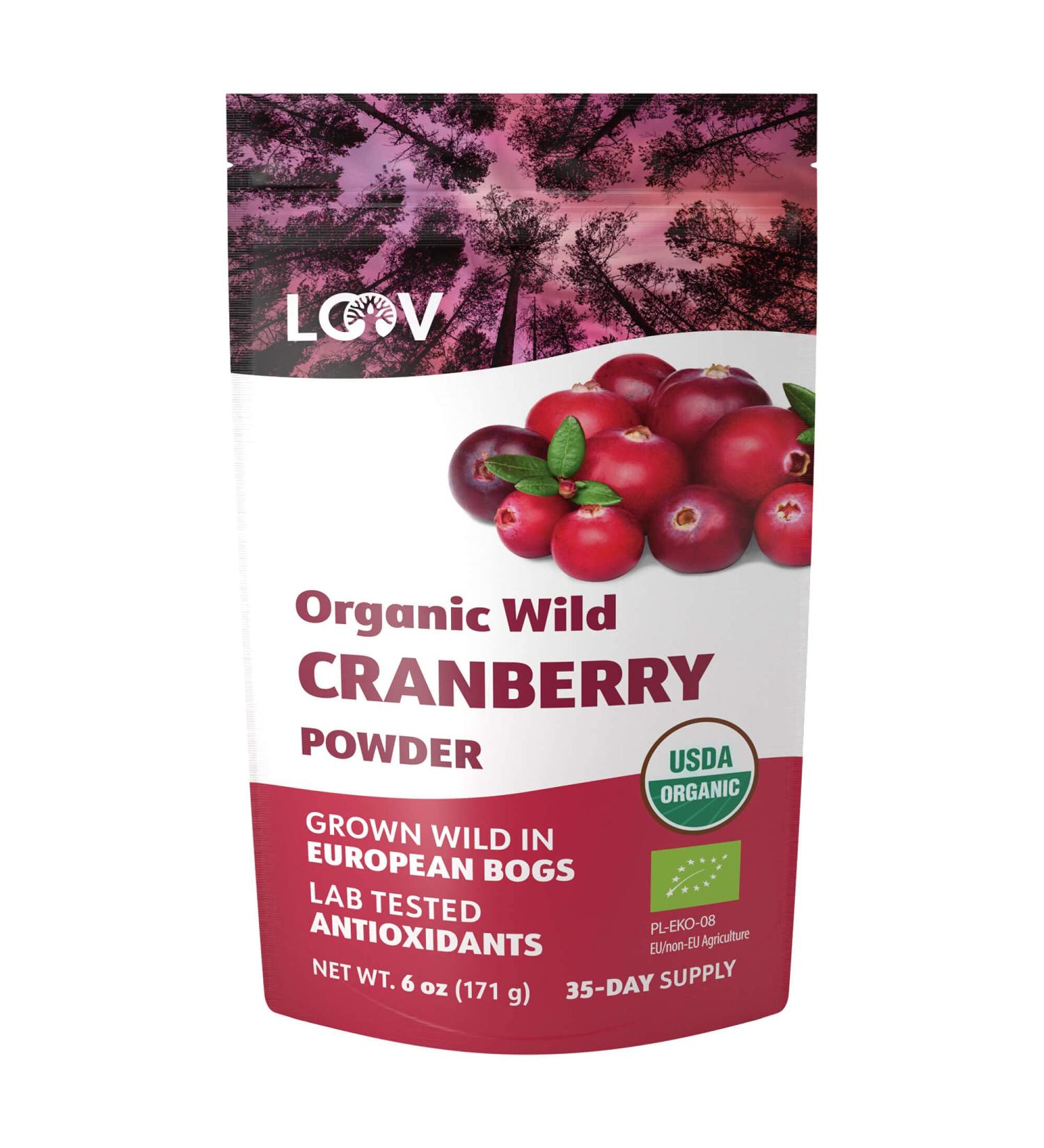 Organic Wild Nordic Forests Freeze Dried Cranberry Powder - 6 Oz | Raw & Sugar-Free | 35-Day Supply - Buy Online on SooperMarket.com