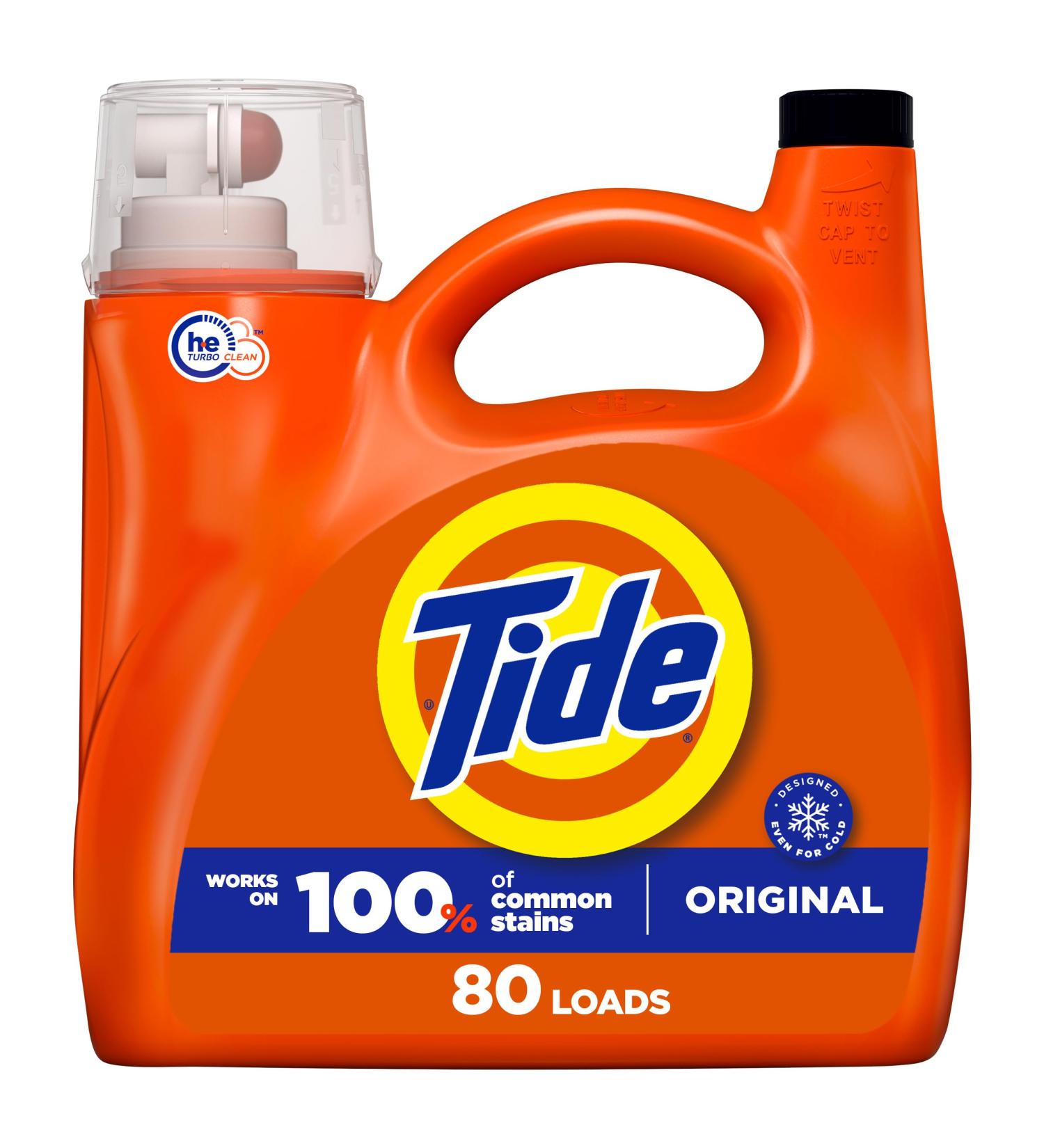 Tide Liquid Laundry Detergent Original Scent 105 fl oz 80 Loads