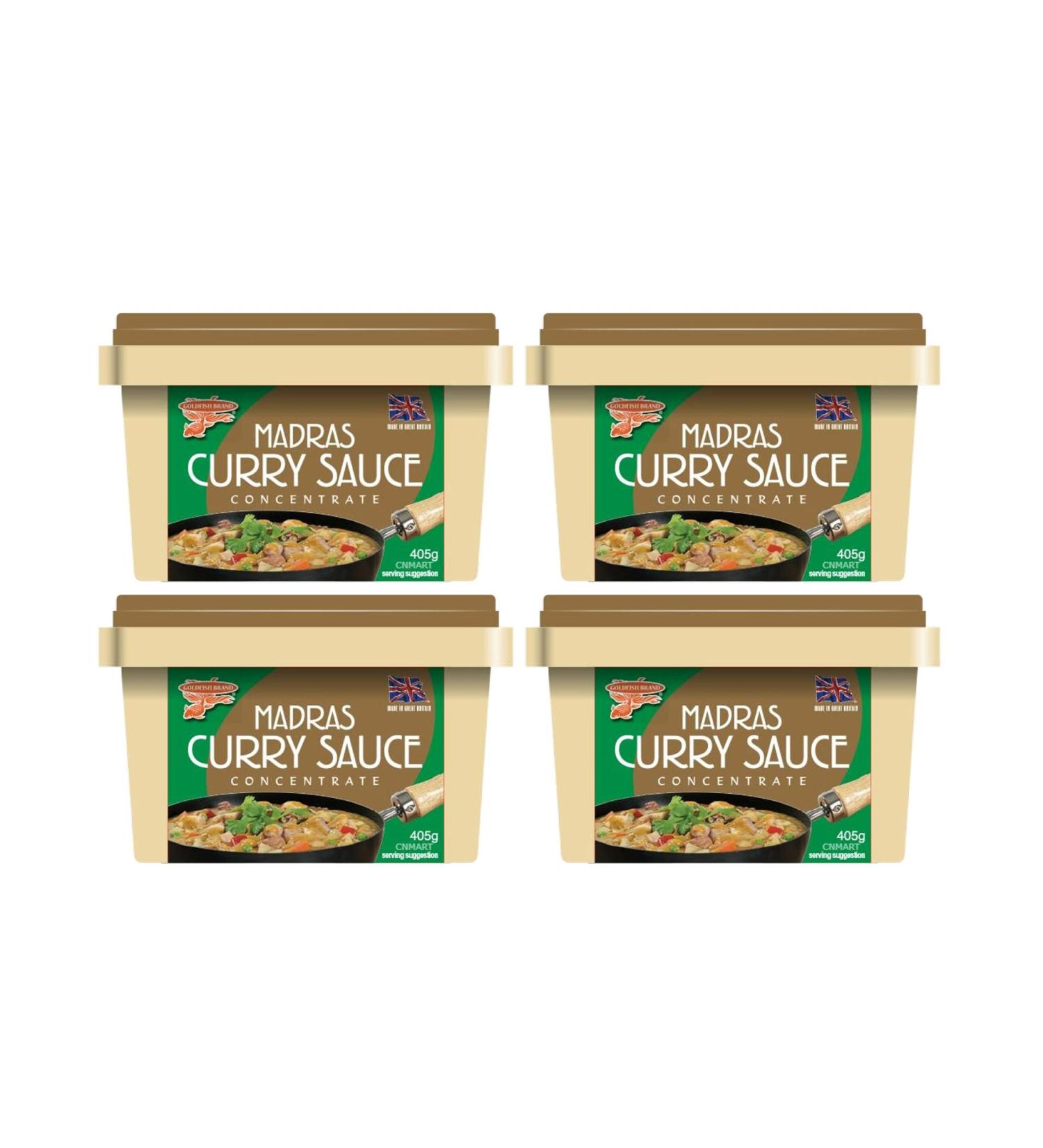 Goldfish Madras Original Curry Sauce Concentrate 405g (Pack of 4) by CNMART - Buy Online on SooperMarket.com