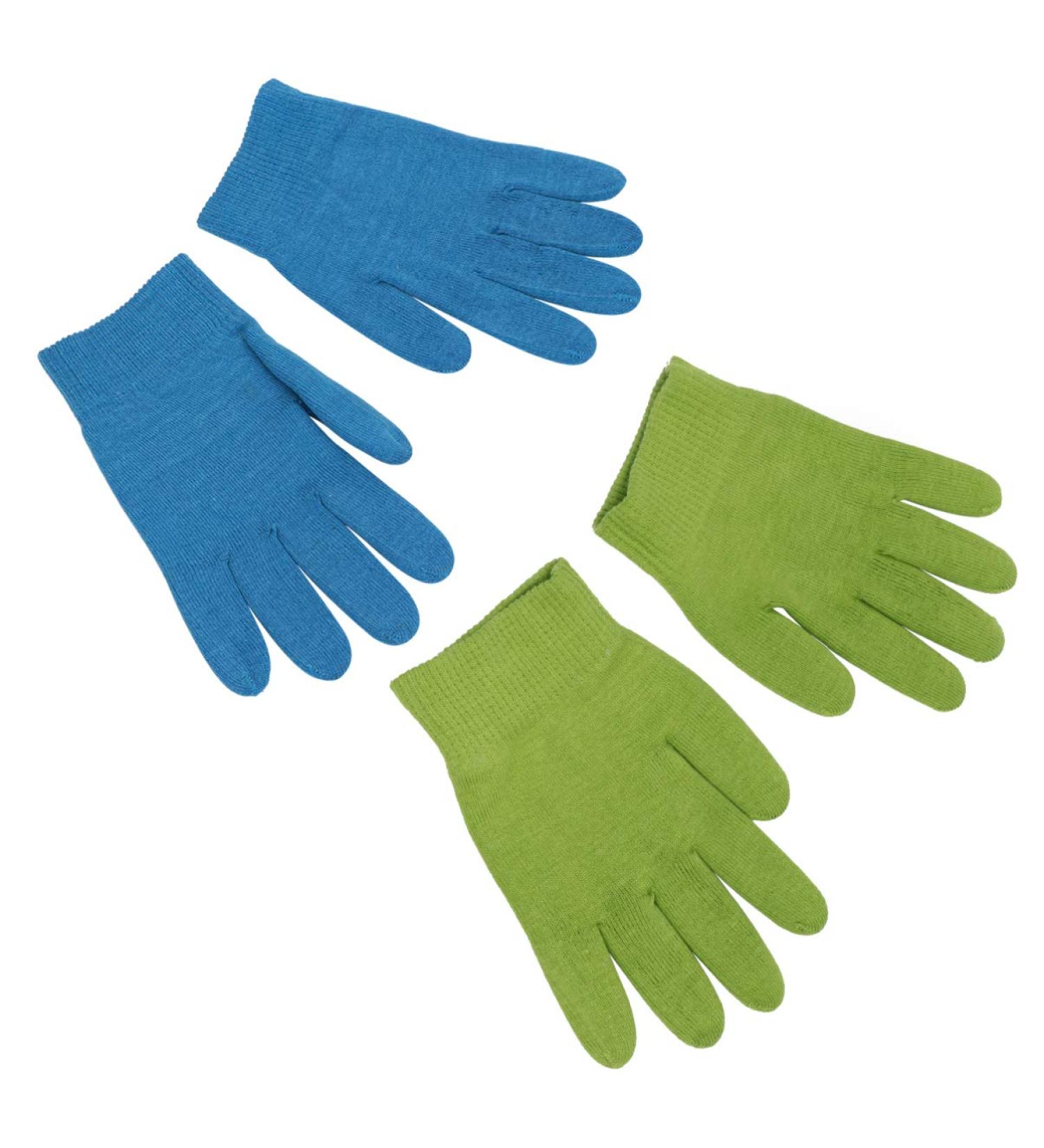 Moisturizing Gel Gloves for Dry Hands | Milists Spa & Beauty Care - 2 Pairs (Blue & Green) - Buy Online on SooperMarket.com